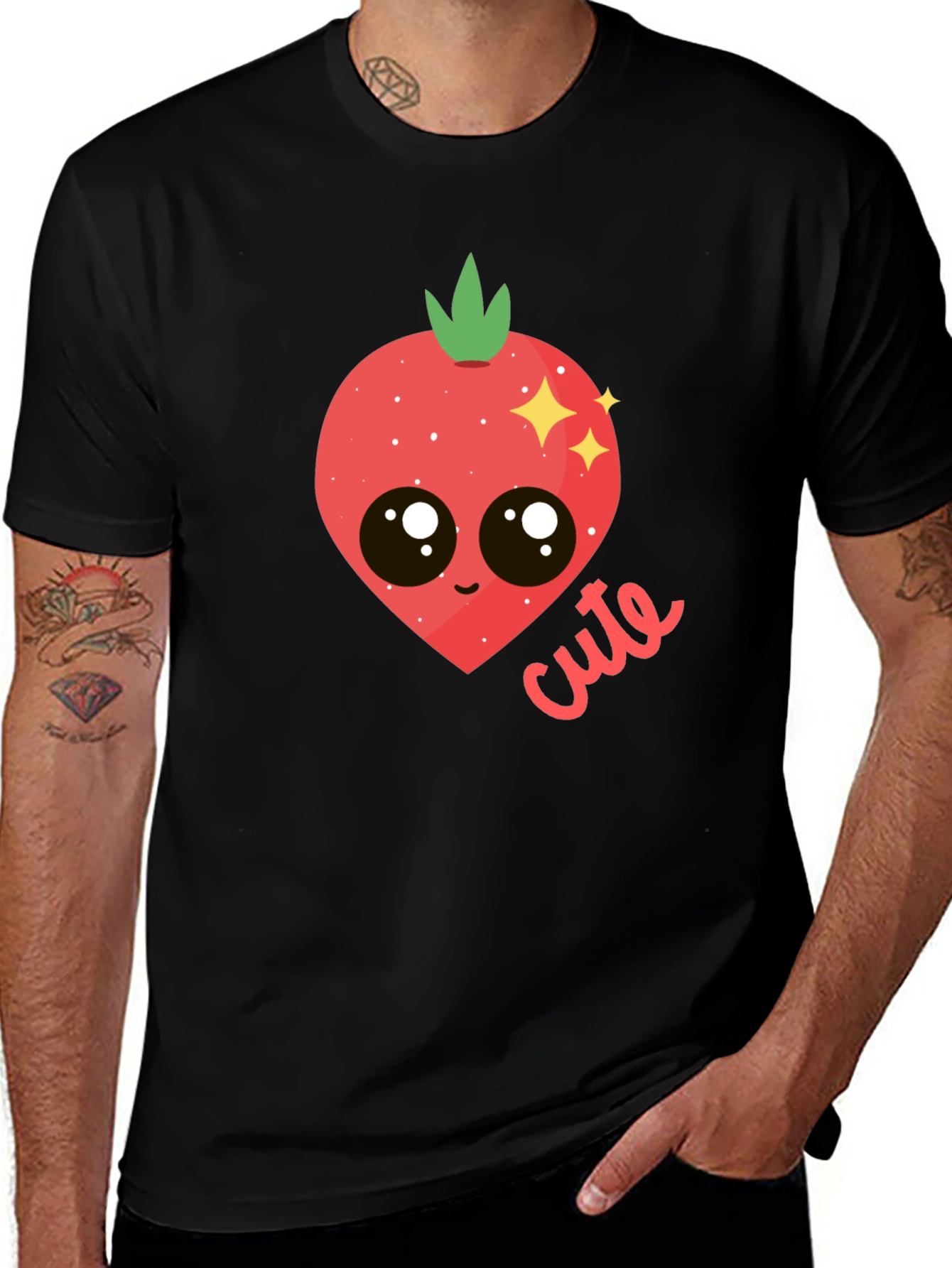 Variant 22 of Cute Kawaii Strawberry T-Shirt