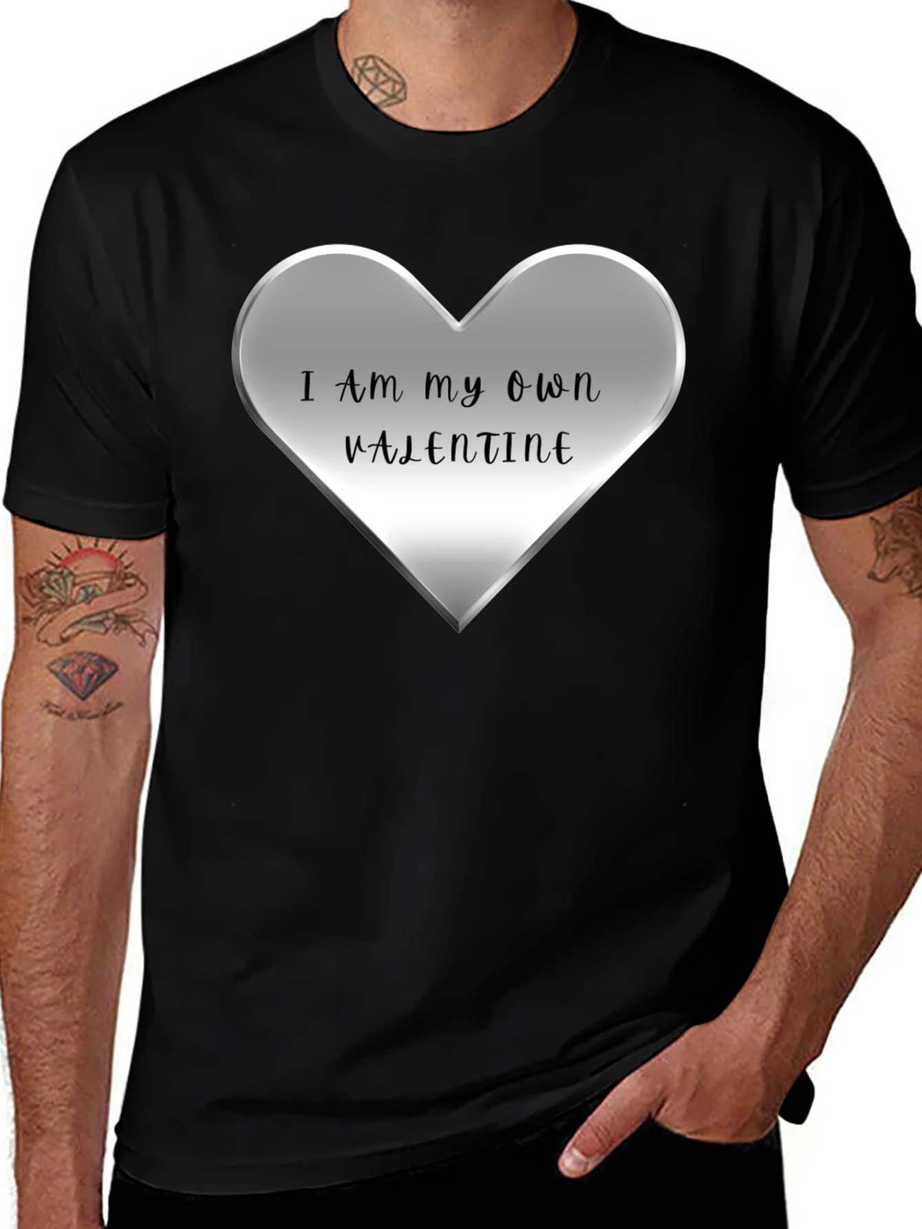 Variant 24 of I Am My Own Valentine Heart Graphic T-Shirt