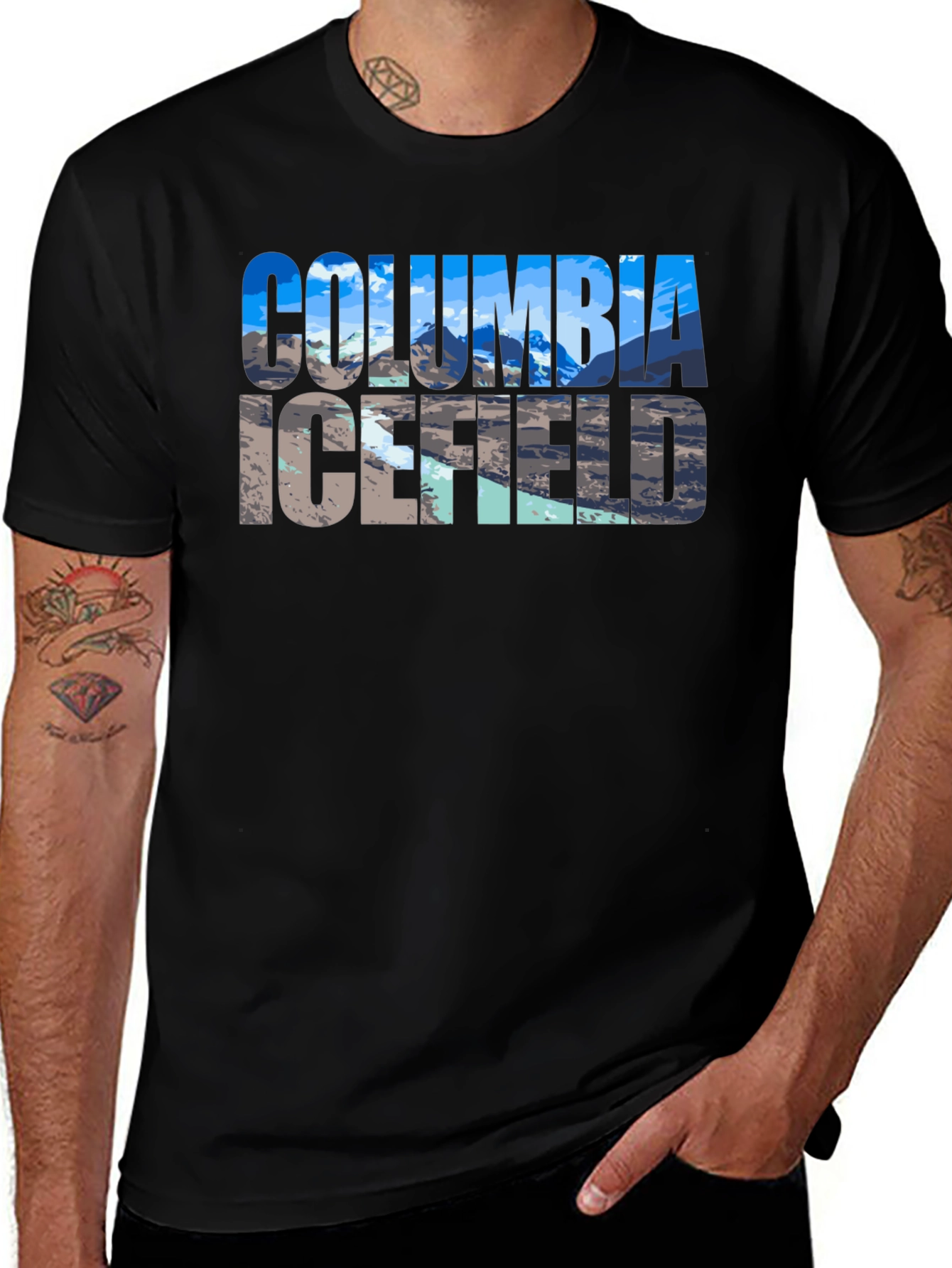 Variant 6 of Columbia Icefield Graphic Tee - Black