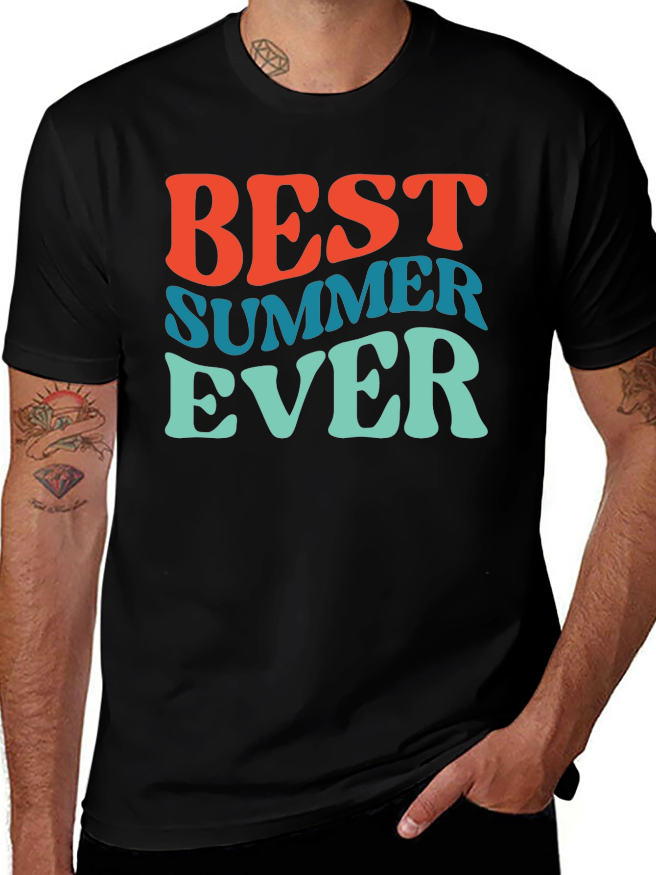 Variant 10 of Retro Best Summer Ever Graphic Tee