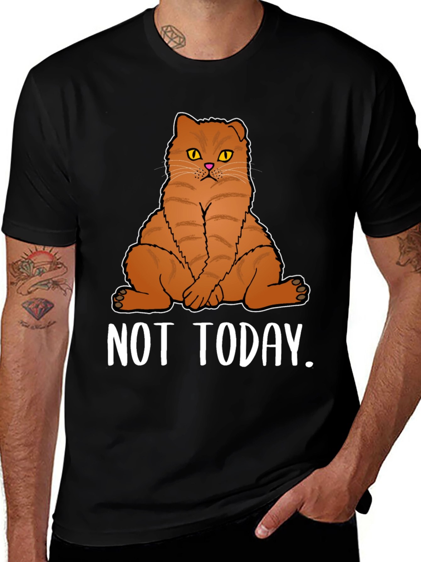 Variant 15 of Funny Cat T-Shirt - Not Today Graphic Tee