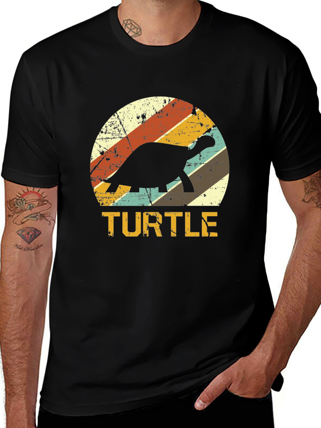 Variant 19 of Retro Turtle T-Shirt - Vintage Design