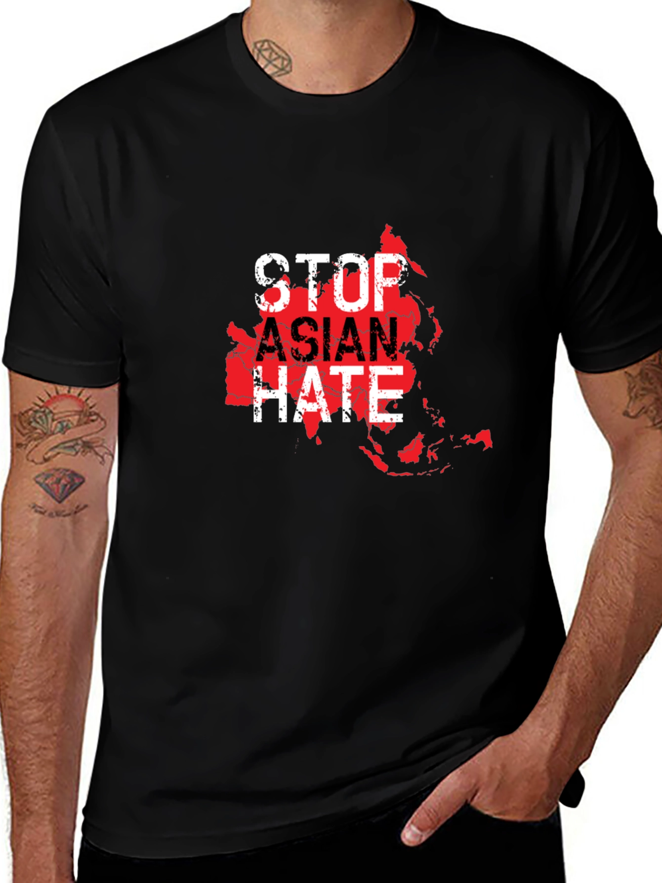 Variant 16 of Stop Asian Hate Graphic T-Shirt