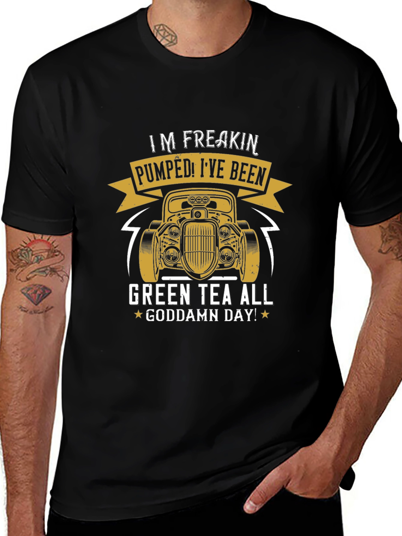 Variant 5 of I'm Freakin' Pumped Green Tea T-Shirt