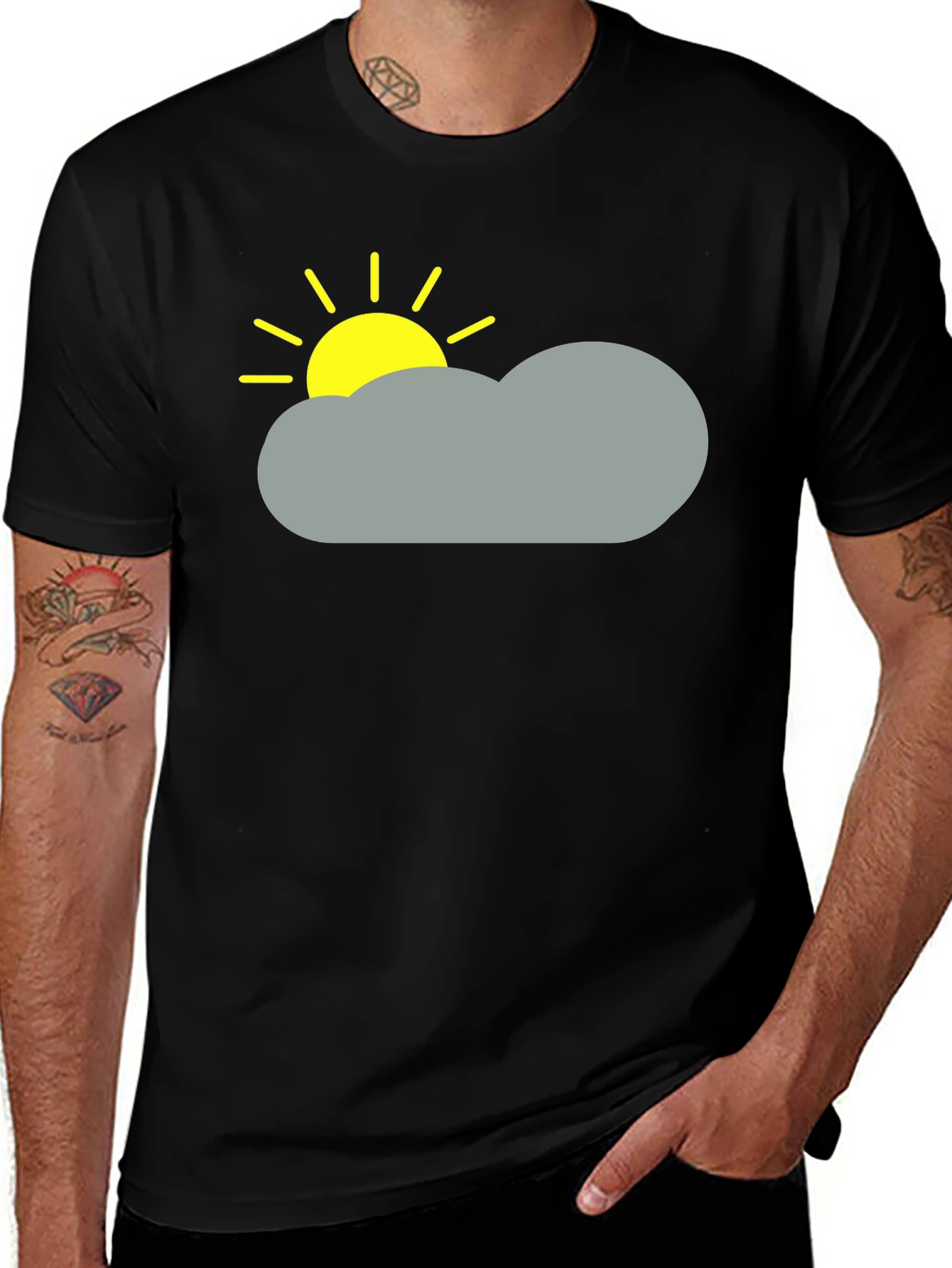 Variant 4 of Cloudy with a Chance of Sun Graphic Tee