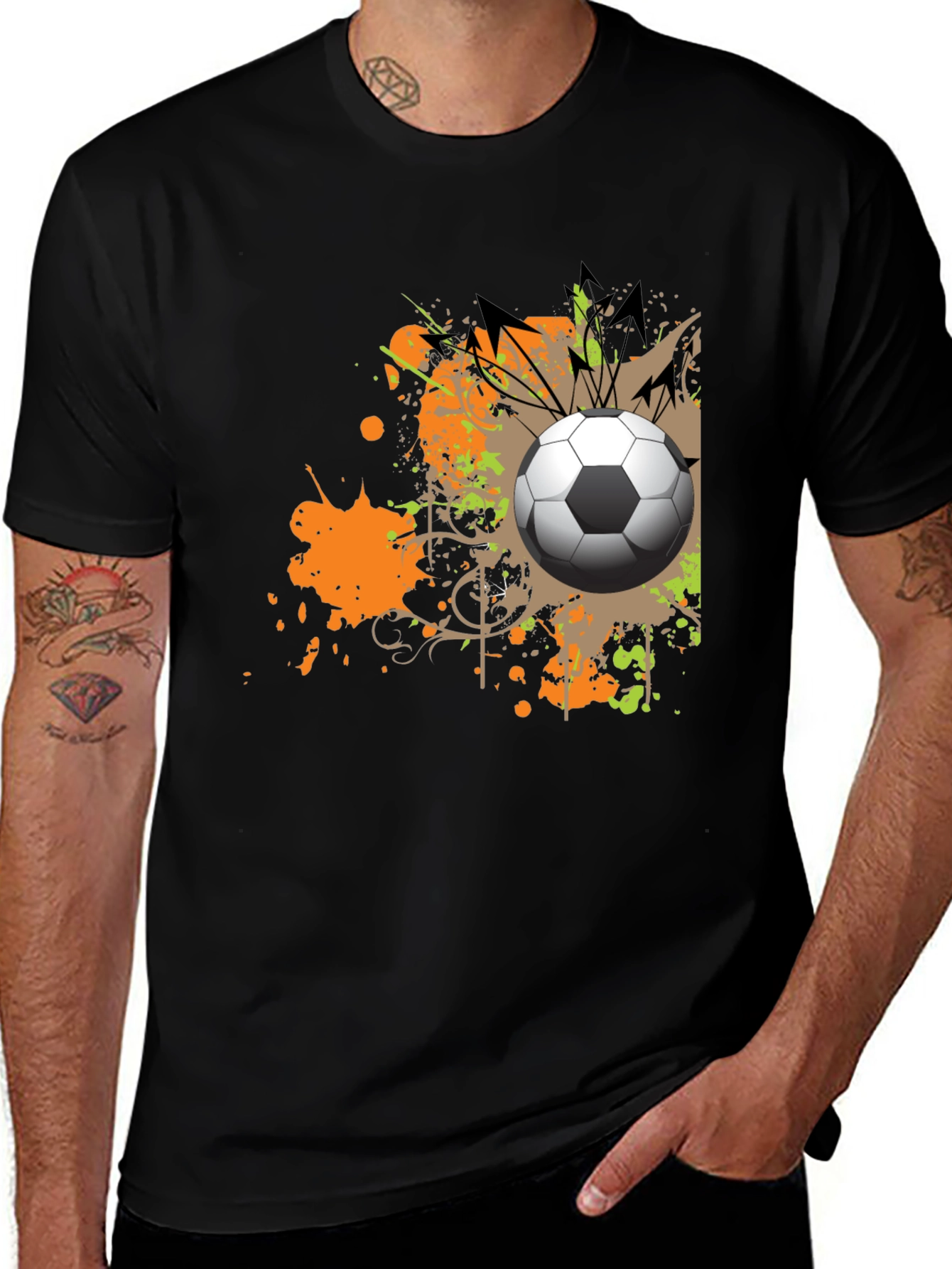 Variant 27 of Soccer Splash T-Shirt - Trendy Graphic Tee