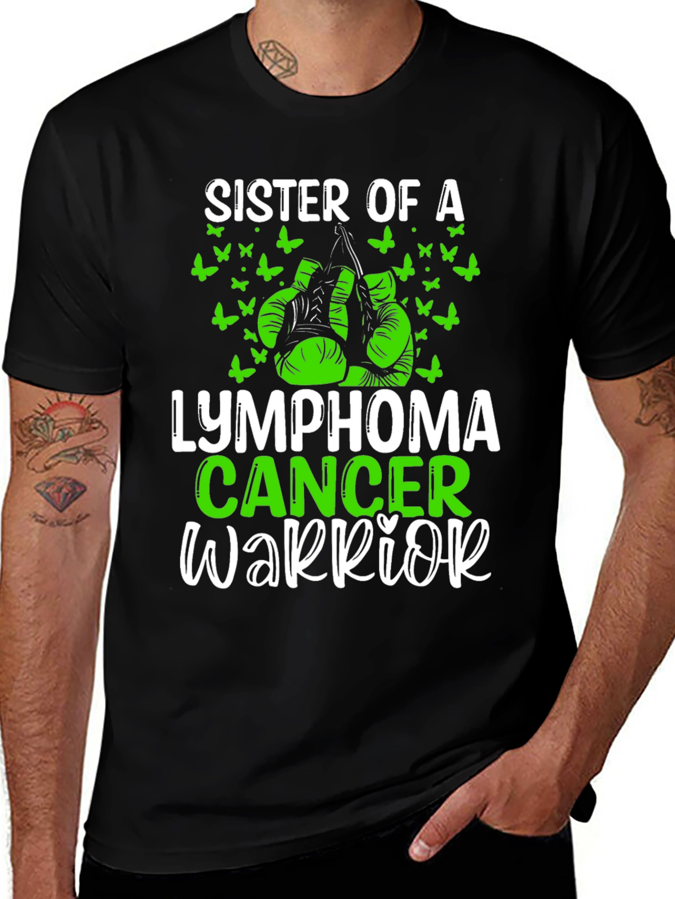 Variant 21 of Lymphoma Cancer Warrior Sister T-Shirt
