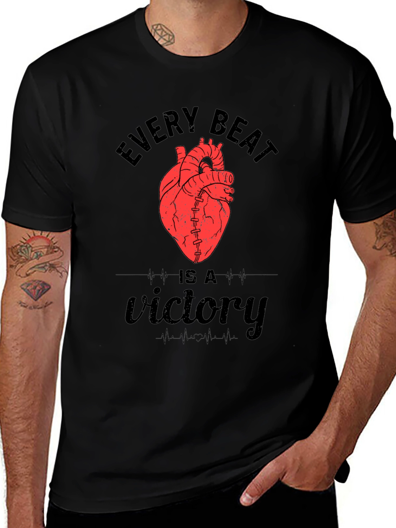 Variant 2 of Every Beat is a Victory Graphic Tee