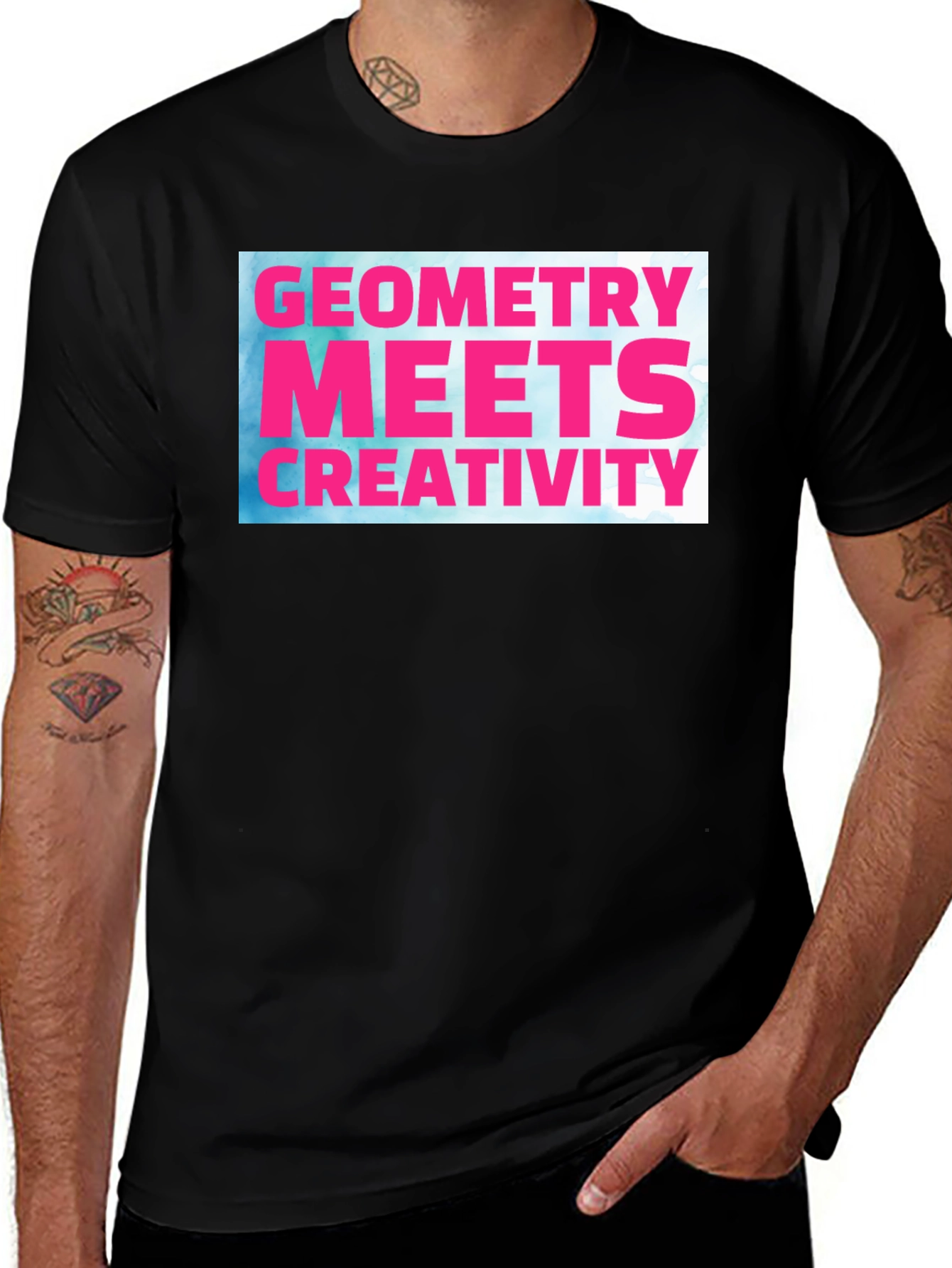 Geometry Meets Creativity Graphic Tee
