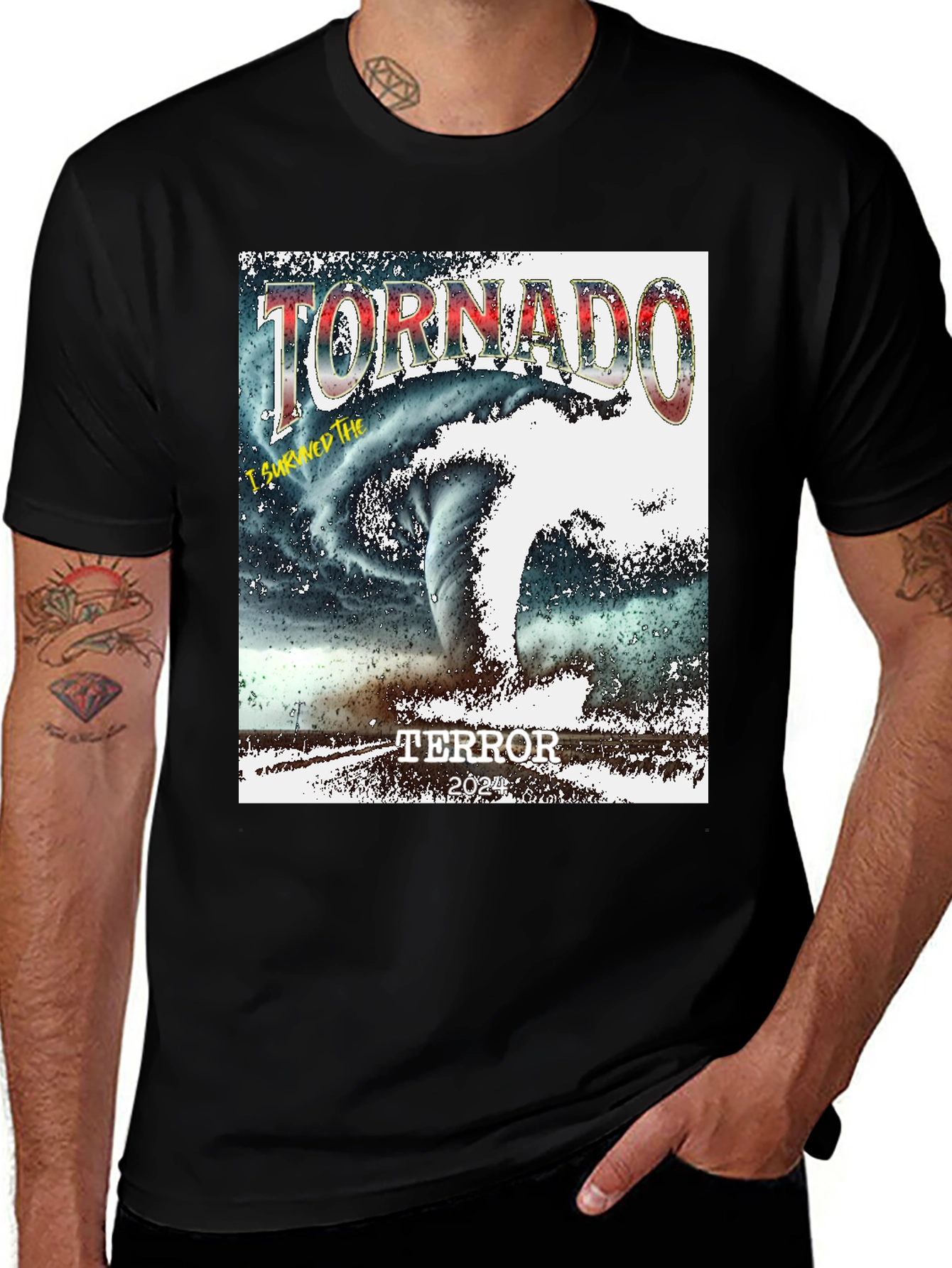 Variant 7 of I Survived The Tornado Terror 2024 T-Shirt