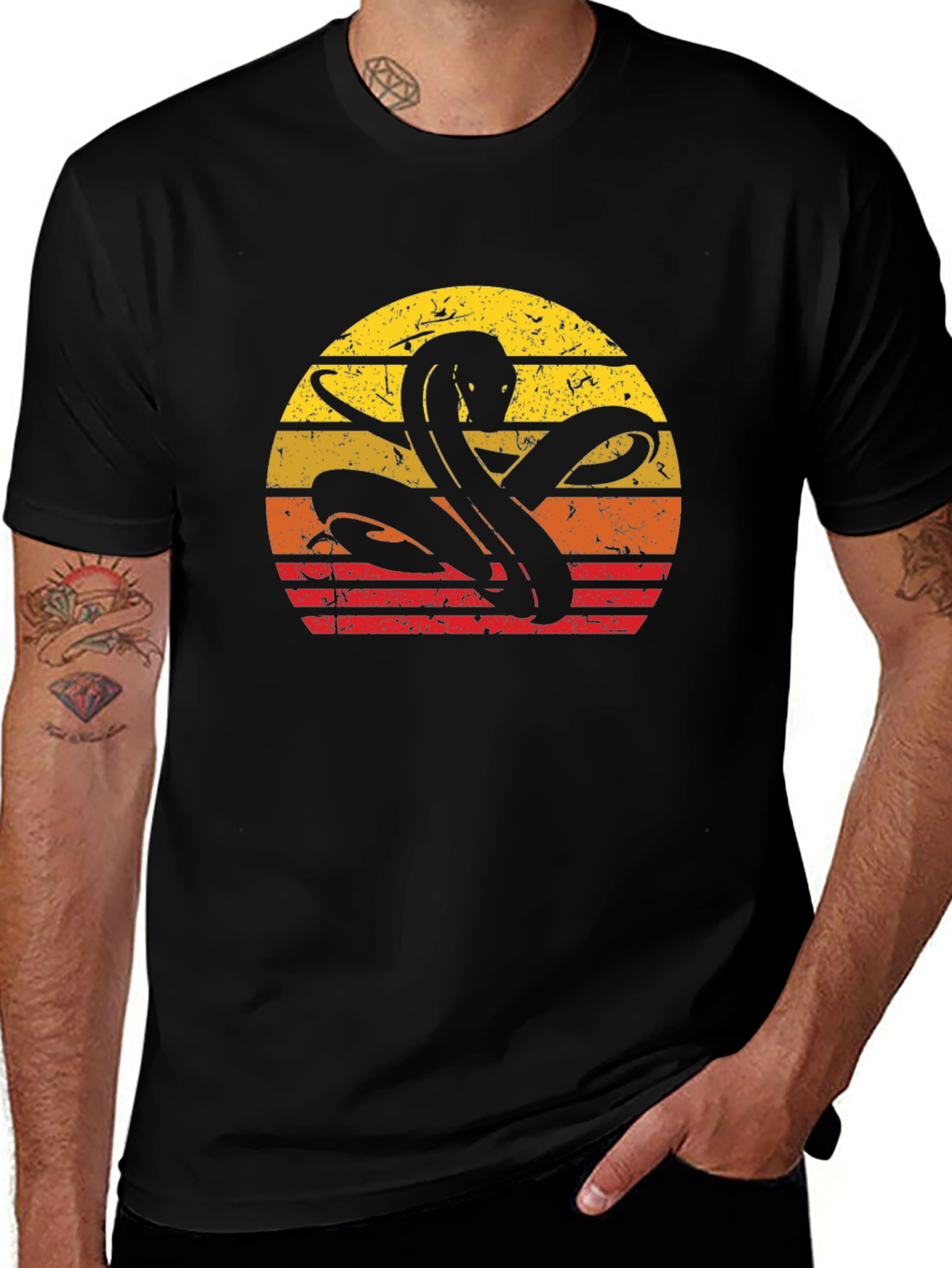 Variant 20 of Retro Cobra Graphic T-Shirt - Vintage Style Tee