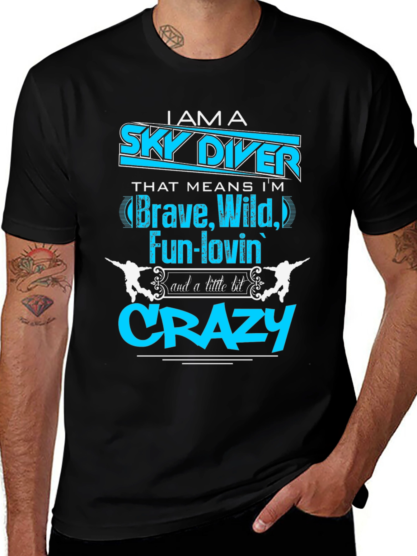 Sky Diver T-Shirt - Brave, Wild & Crazy