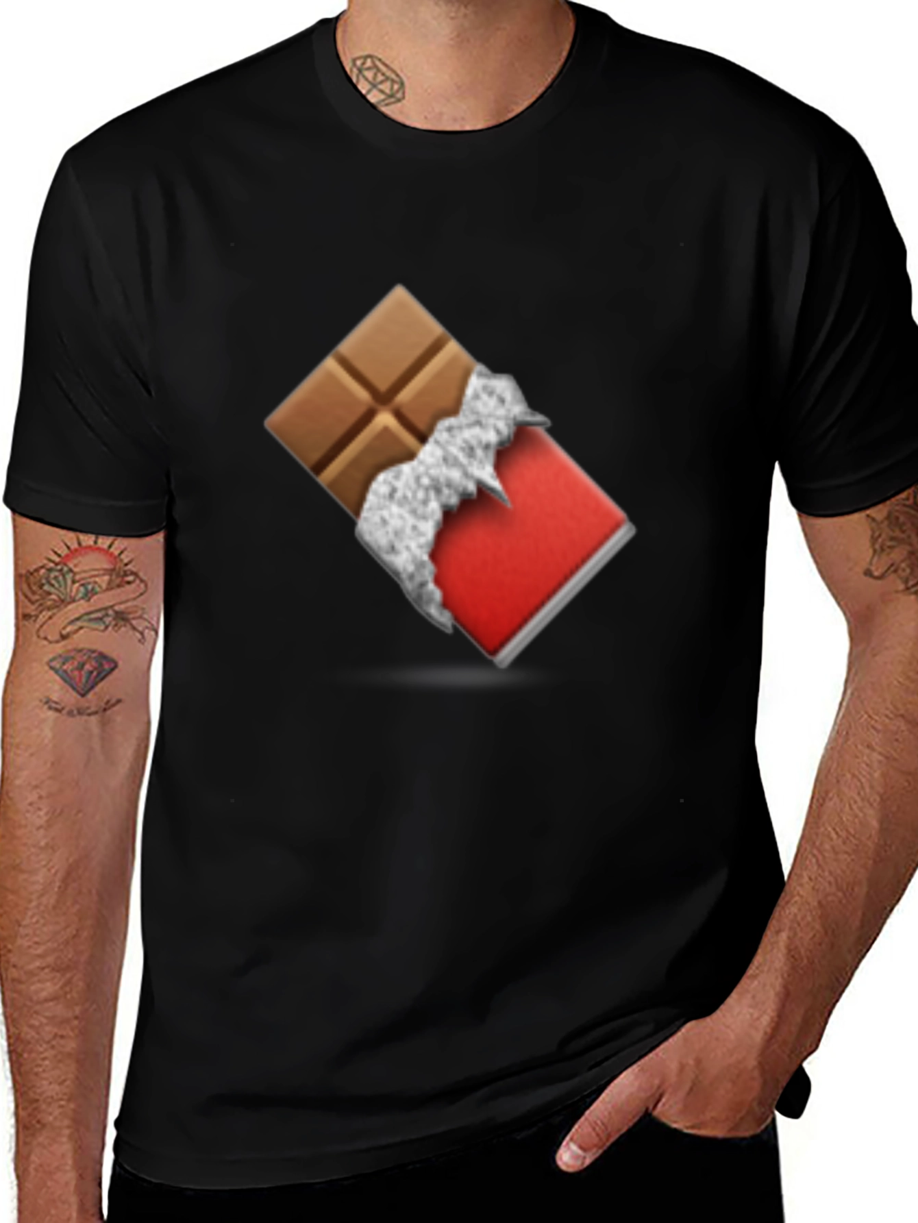 Variant 17 of Chocolate Bar T-Shirt - Sweet Tooth Apparel