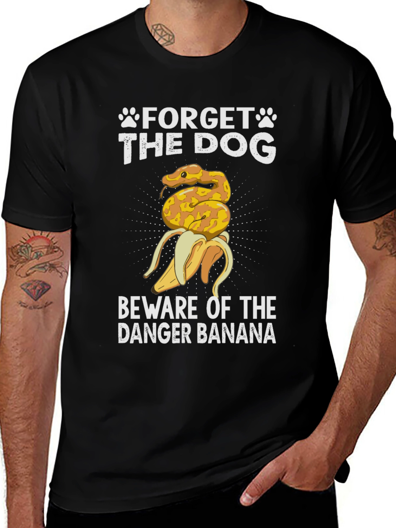 Variant 6 of Danger Banana Snake T-Shirt