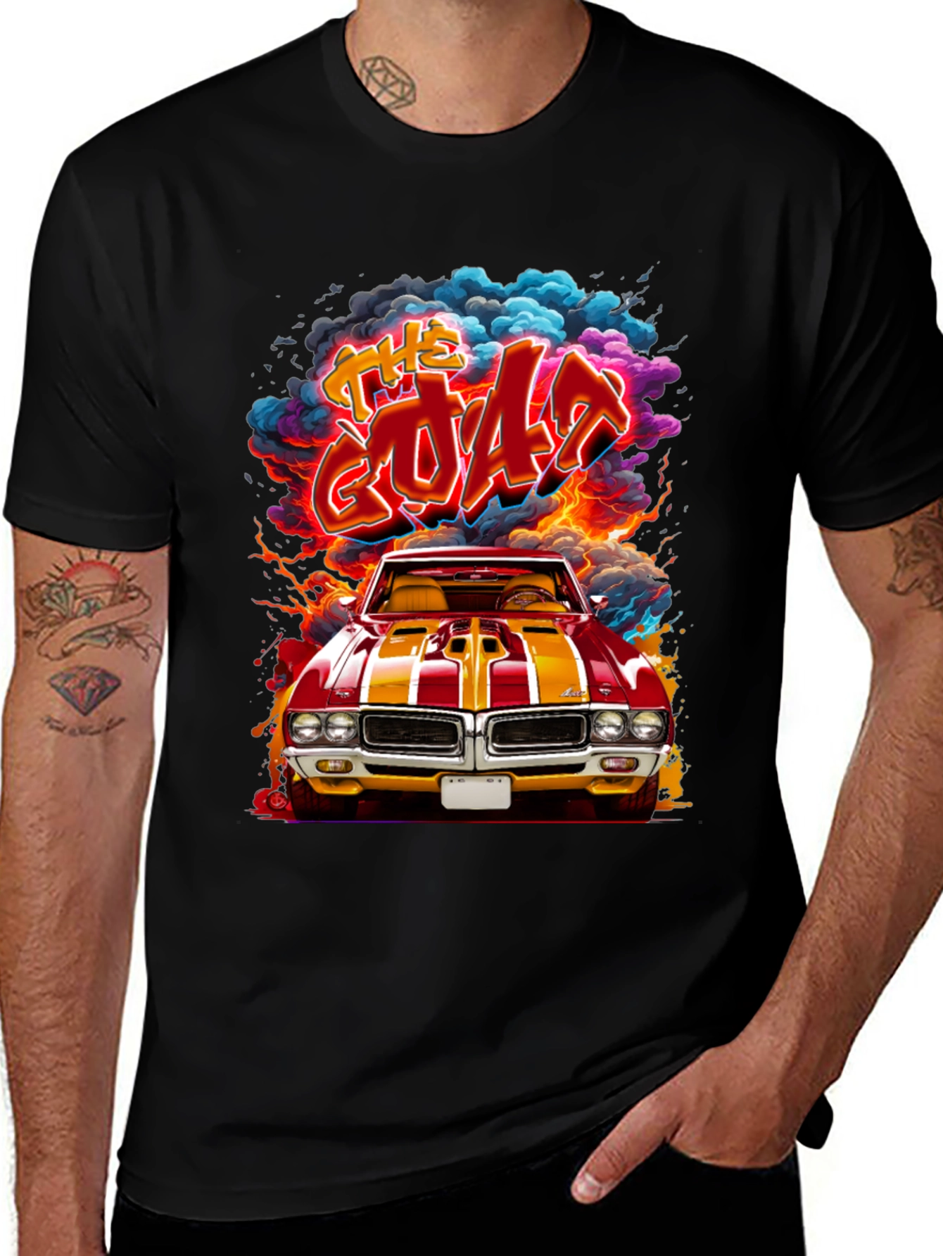 Variant 22 of The Goat Car T-Shirt