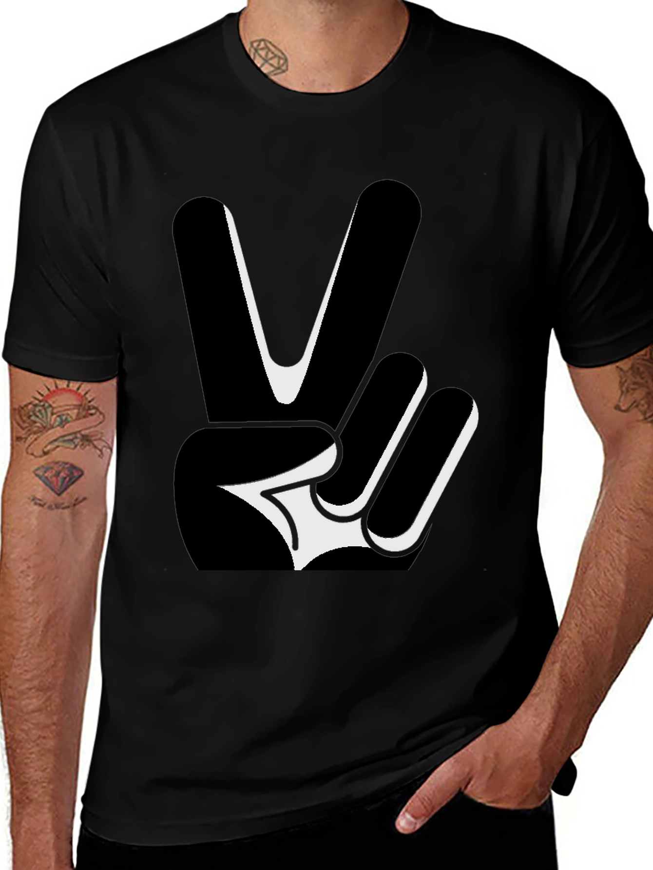 Variant 15 of Peace Sign T-Shirt - Classic Graphic Tee
