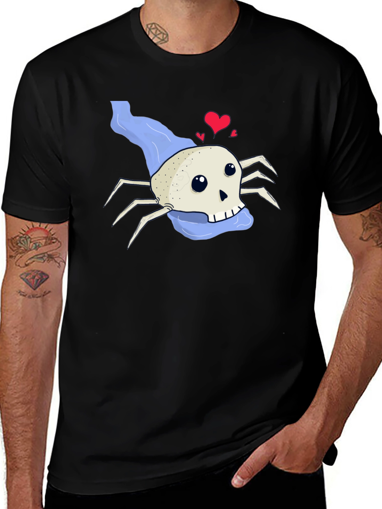 Variant 16 of Skull Spider Graphic T-Shirt