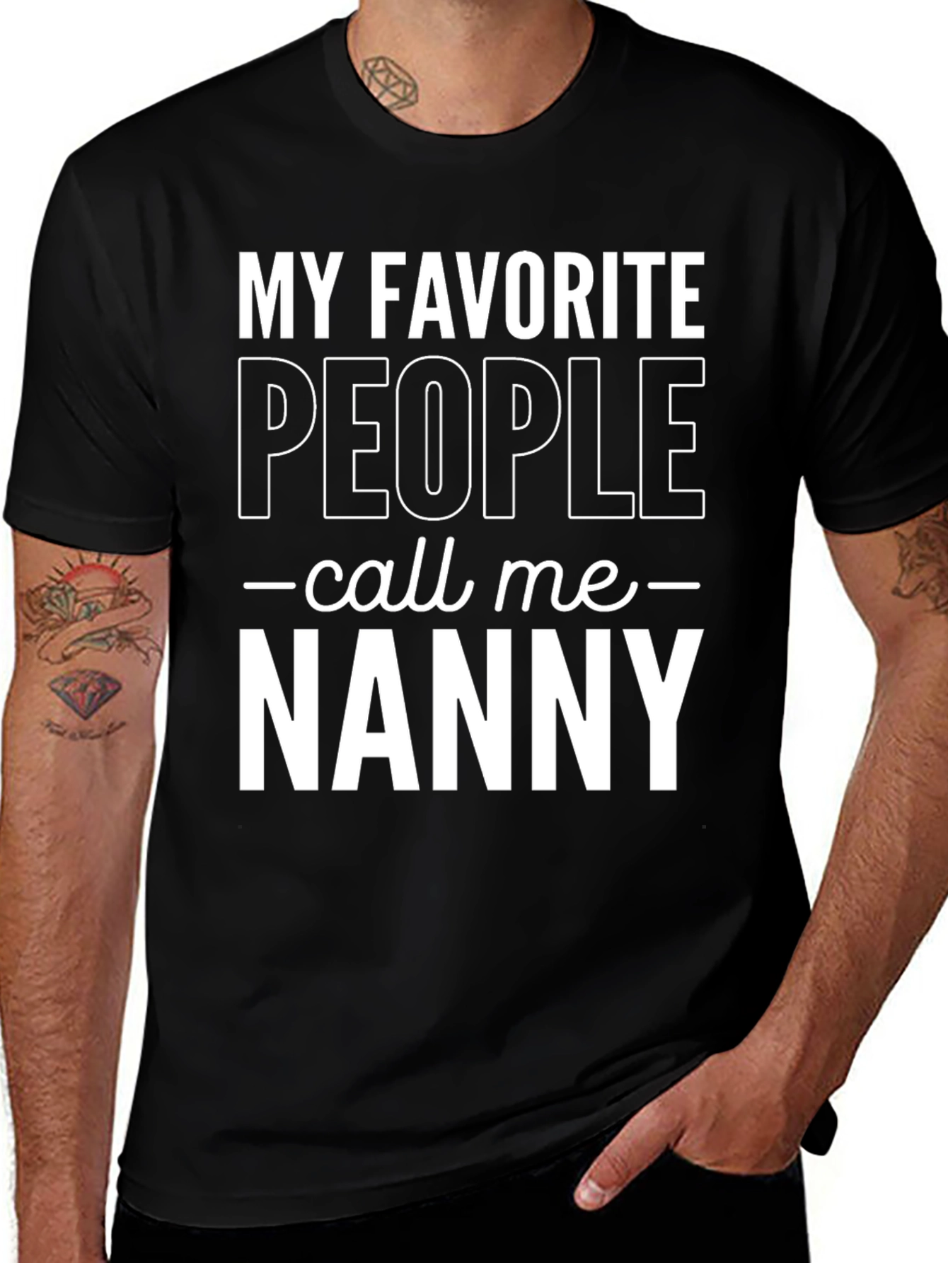 Variant 19 of My Favorite People Call Me Nanny T-Shirt