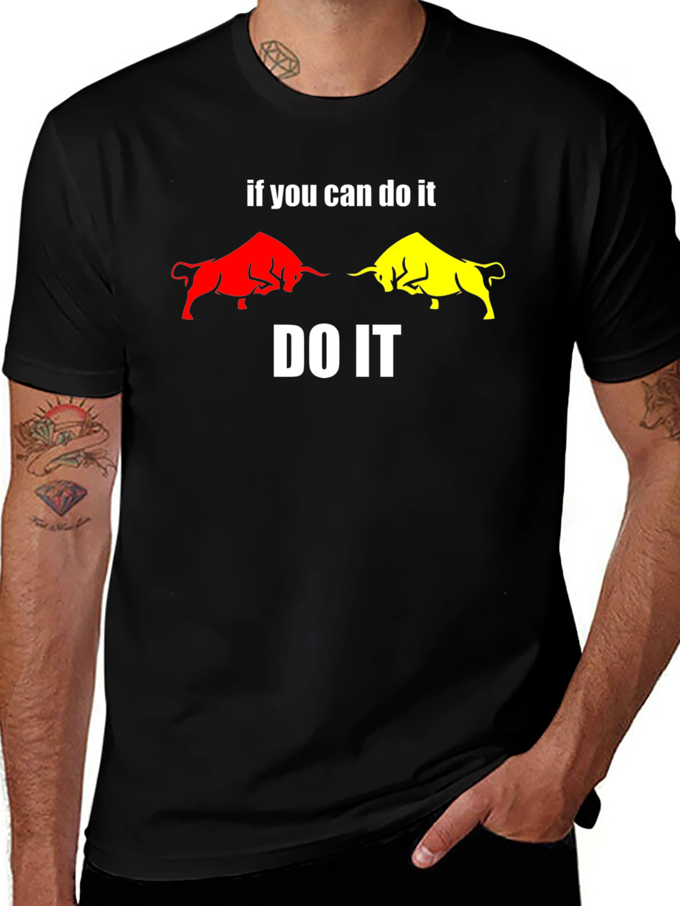 Variant 30 of Motivational Bull T-Shirt - If You Can Do It, DO IT!