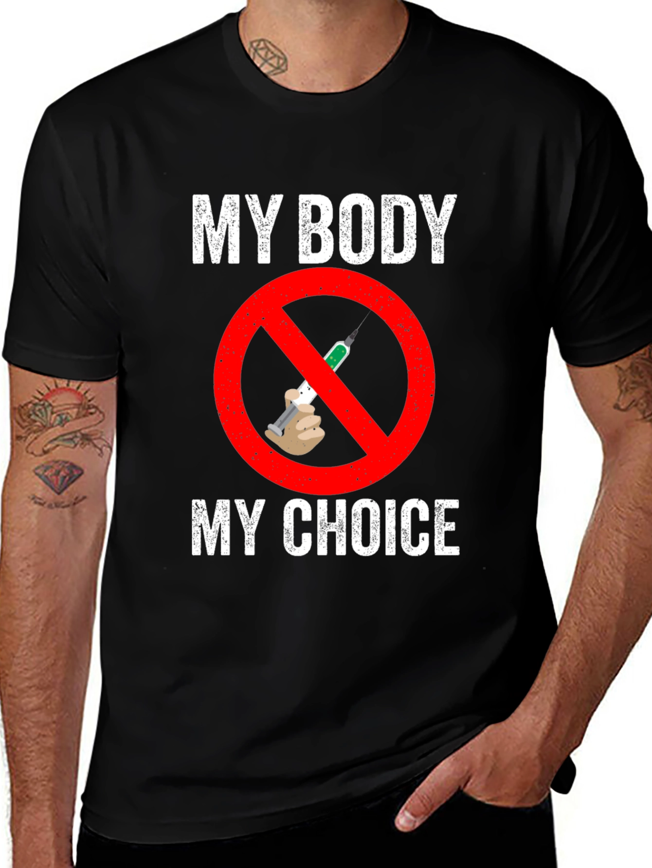 Variant 26 of My Body, My Choice Anti-Vaccine T-Shirt