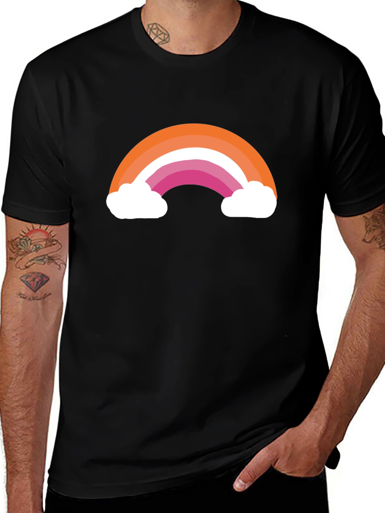 Variant 18 of Lesbian Pride Rainbow T-Shirt