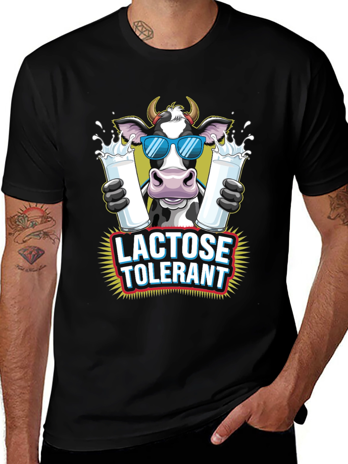 Variant 20 of Lactose Tolerant Cow Graphic Tee