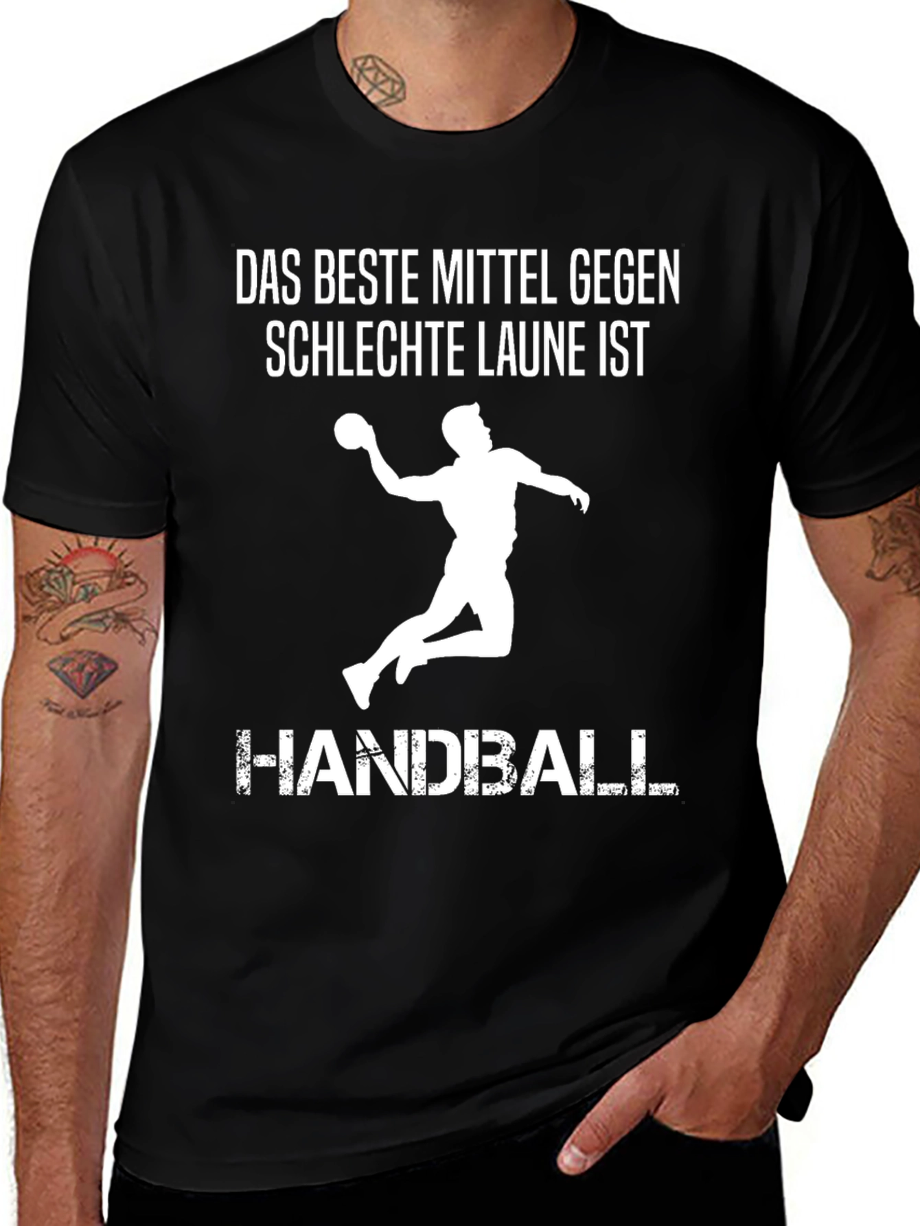 Variant 21 of Handball Player Graphic T-Shirt