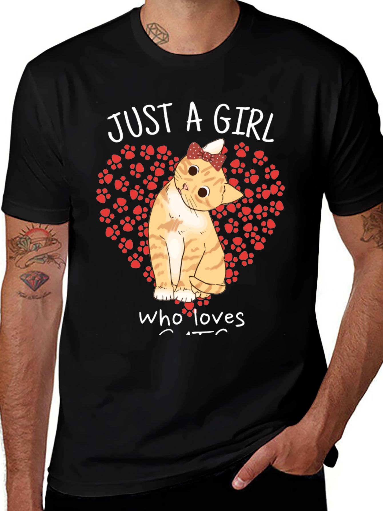 Variant 7 of Just A Girl Who Loves Cats T-Shirt