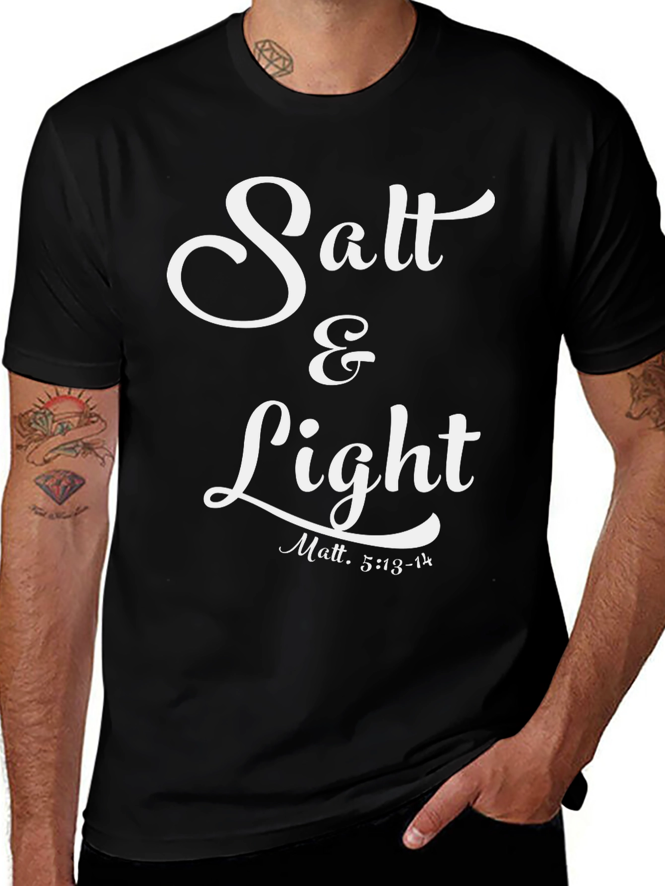 Variant 2 of Salt & Light Graphic T-Shirt - Christian Apparel