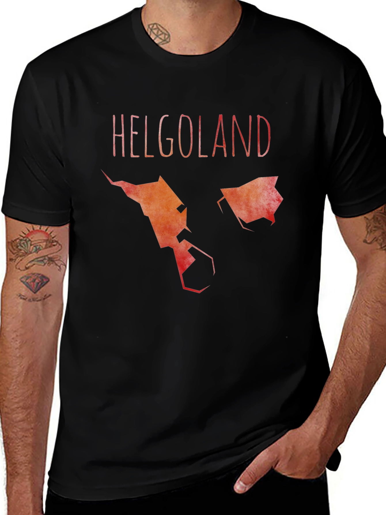 Helgoland Graphic Tee - Island Map Shirt