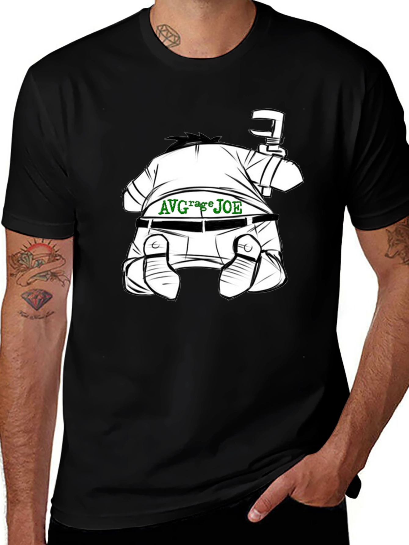 Variant 23 of Average Joe T-Shirt - Funny Cartoon Graphic Tee