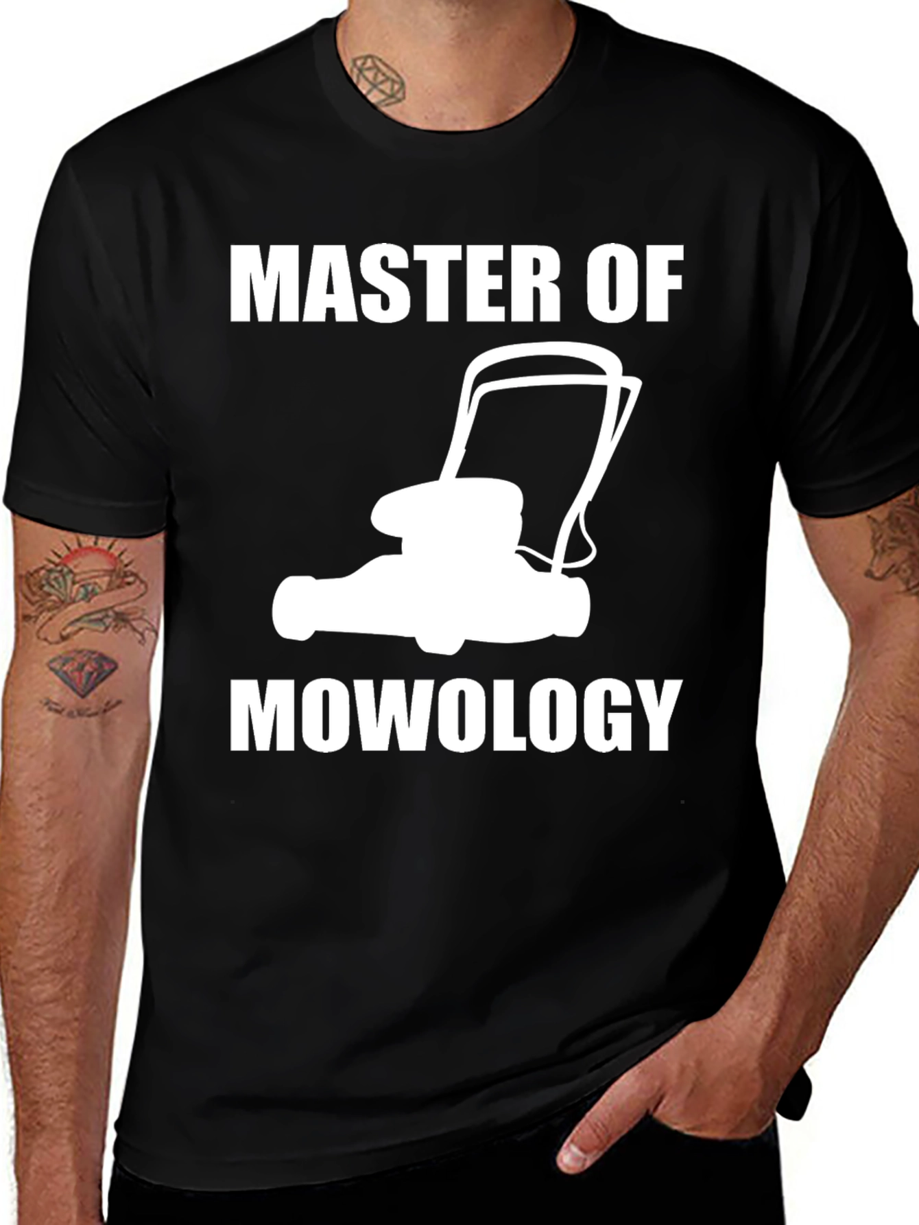 Variant 29 of Master of Mowology Funny Lawn Mower T-Shirt