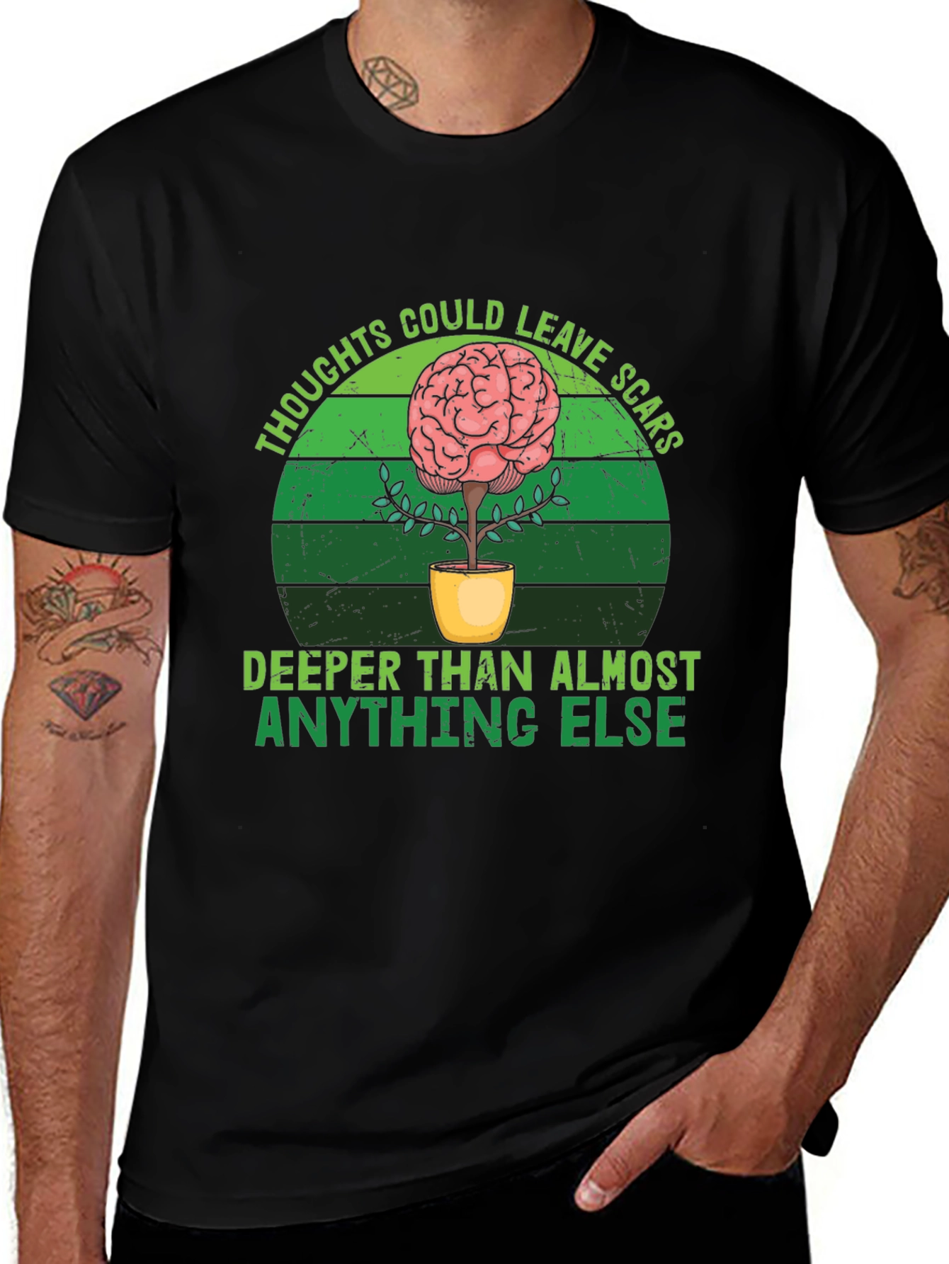 Variant 16 of Thoughts Could Leave Scars T-Shirt