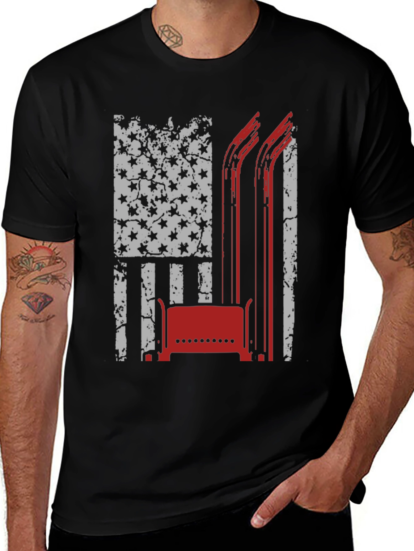 Variant 28 of Trucker Flag Graphic Tee