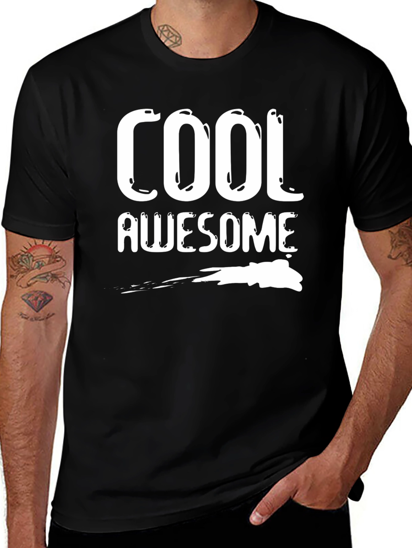 Variant 19 of Cool Awesome Graphic Print Crew Neck Tee