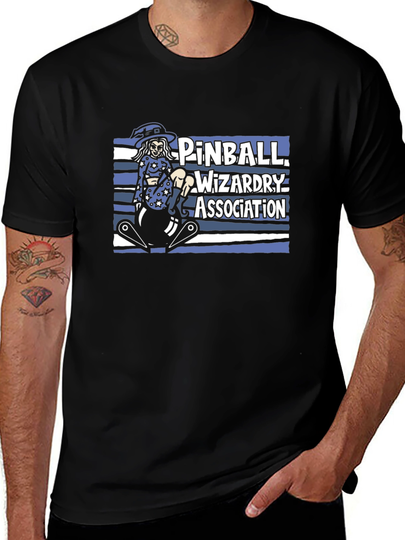 Variant 10 of Pinball Wizardry Association Black T-Shirt