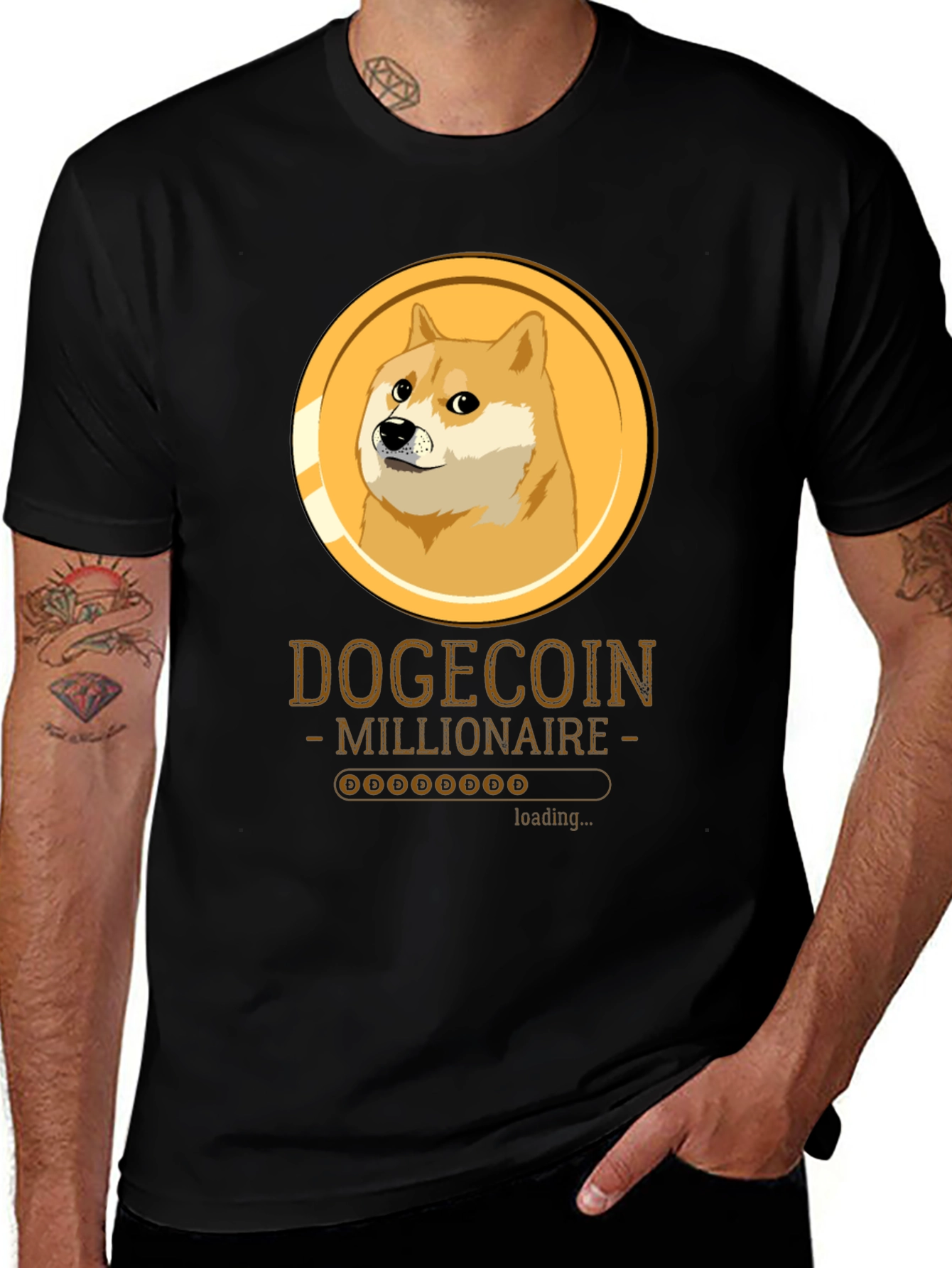 DogeCoin Millionaire T-Shirt - Crypto Meme Tee