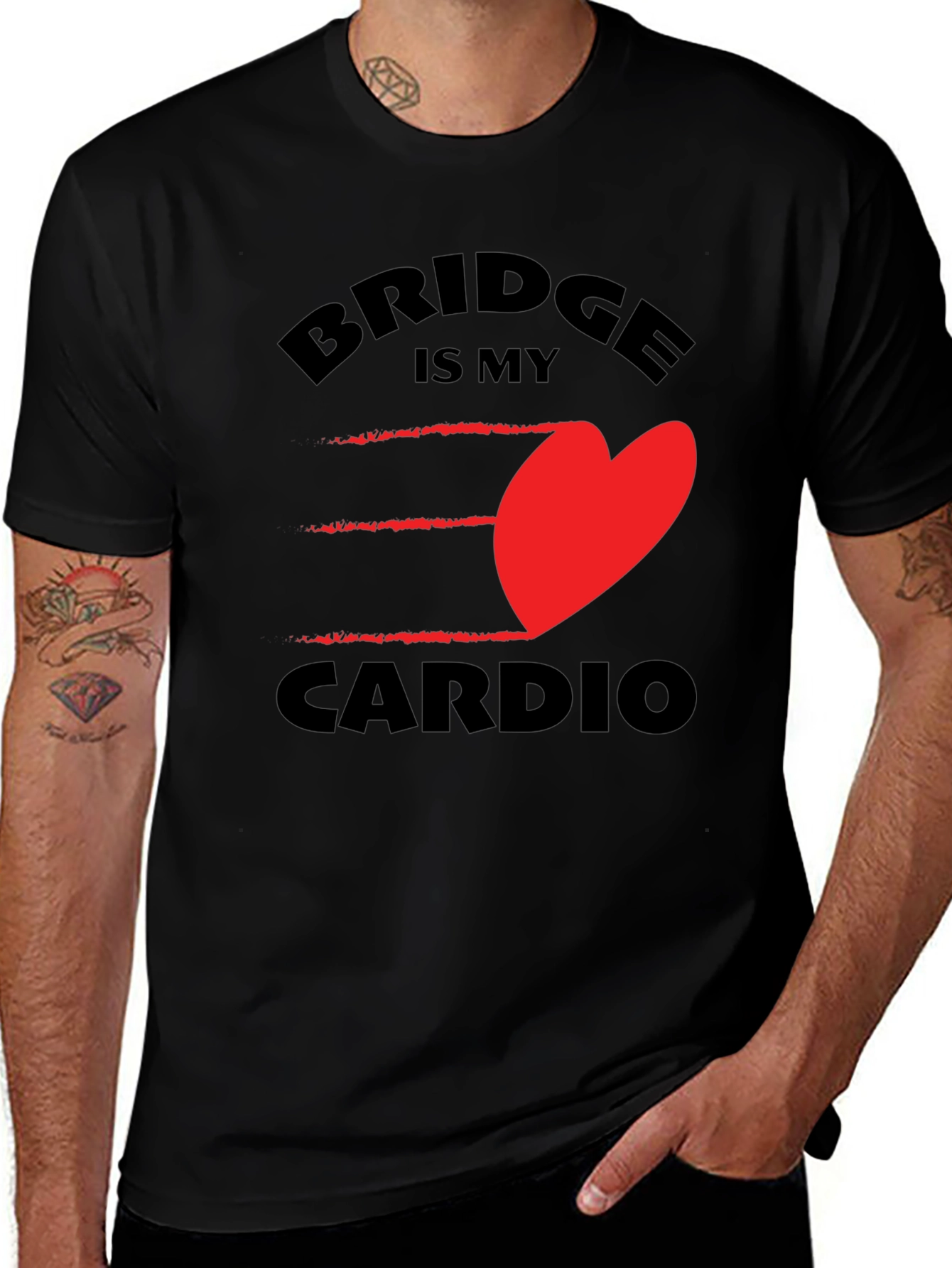 Variant 17 of Bridge Is My Cardio T-Shirt - Unique Design