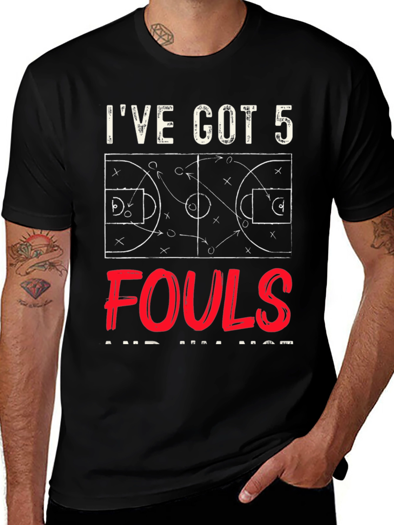 Variant 24 of I've Got 5 Fouls T-Shirt