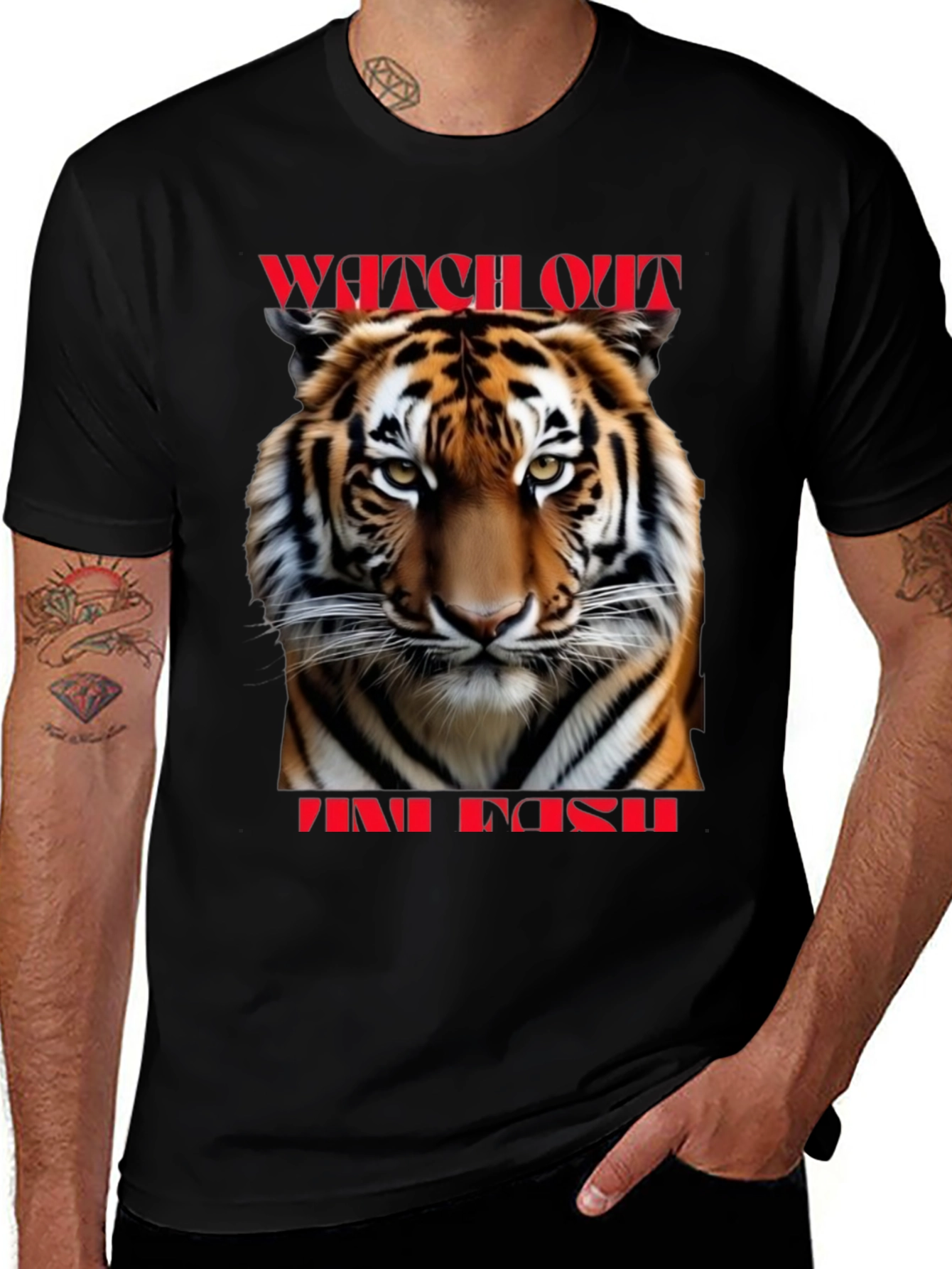 Variant 18 of Tiger Graphic Print T-Shirt