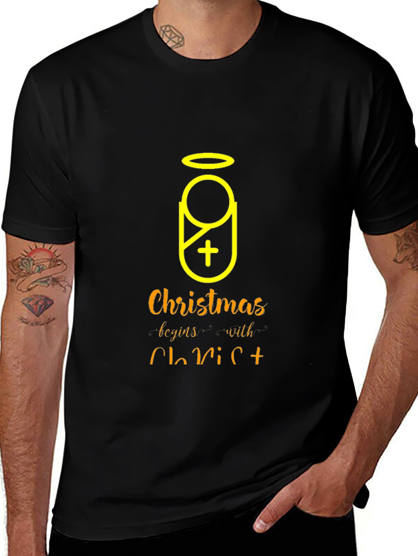 Christmas Begins with Christ T-Shirt