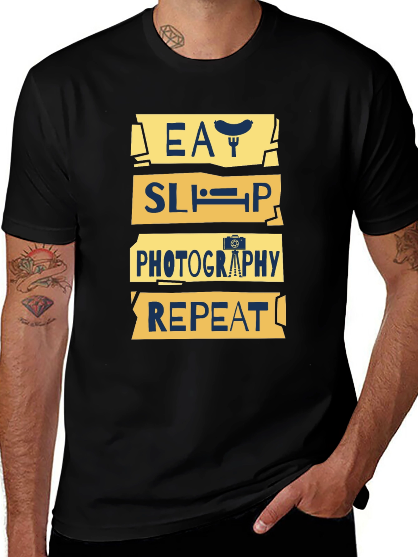 Eat Sleep Photography Repeat Graphic Tee