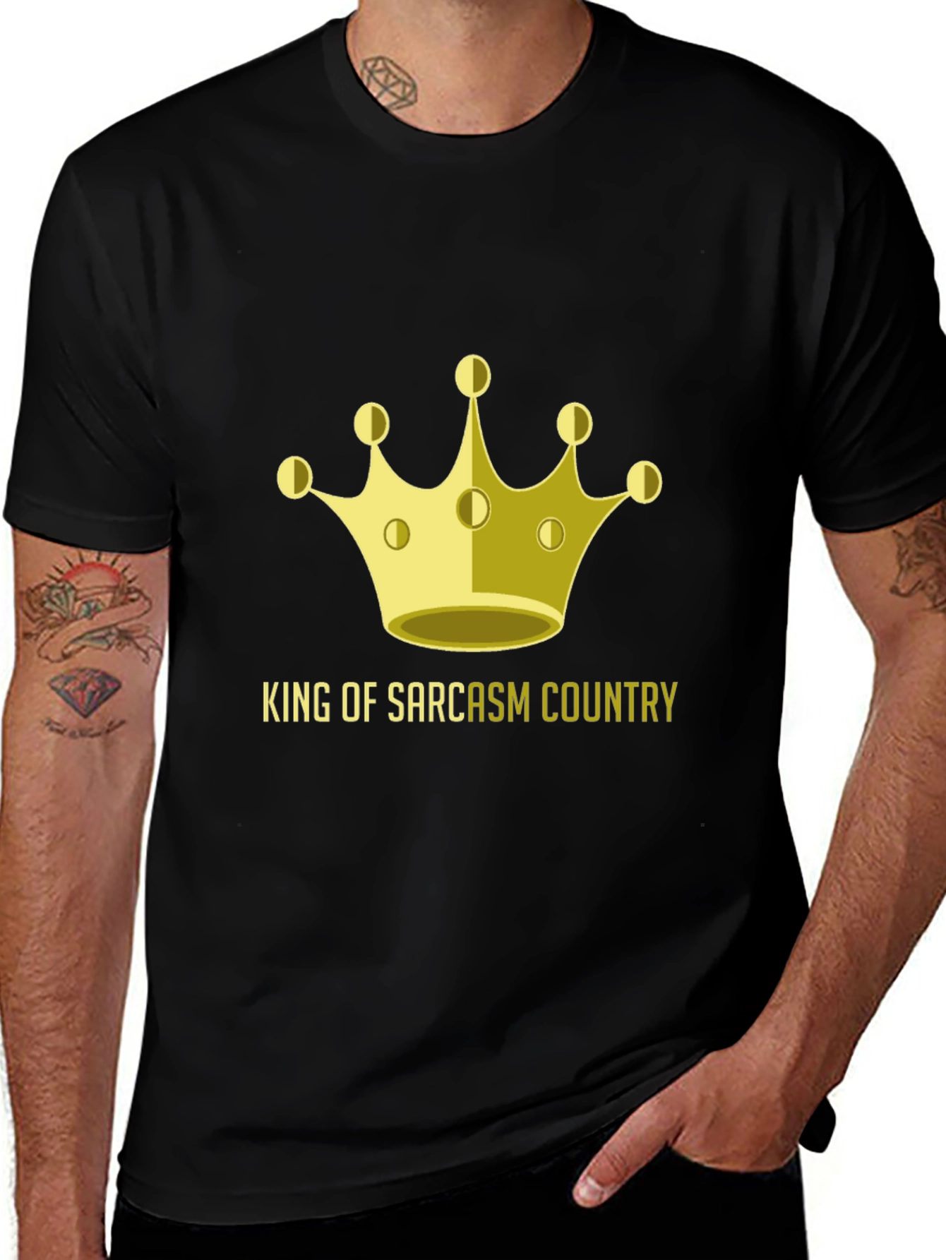 Variant 22 of King of Sarcasm Country Graphic T-Shirt