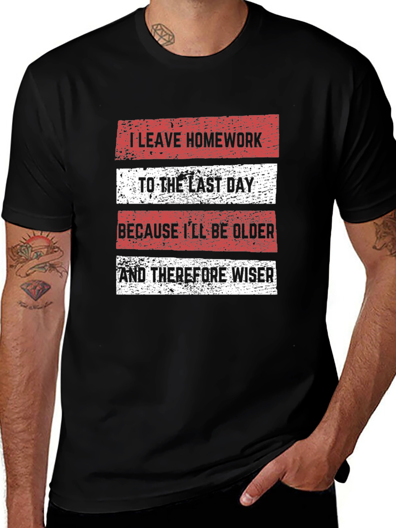 Variant 12 of Funny Homework Procrastination T-Shirt