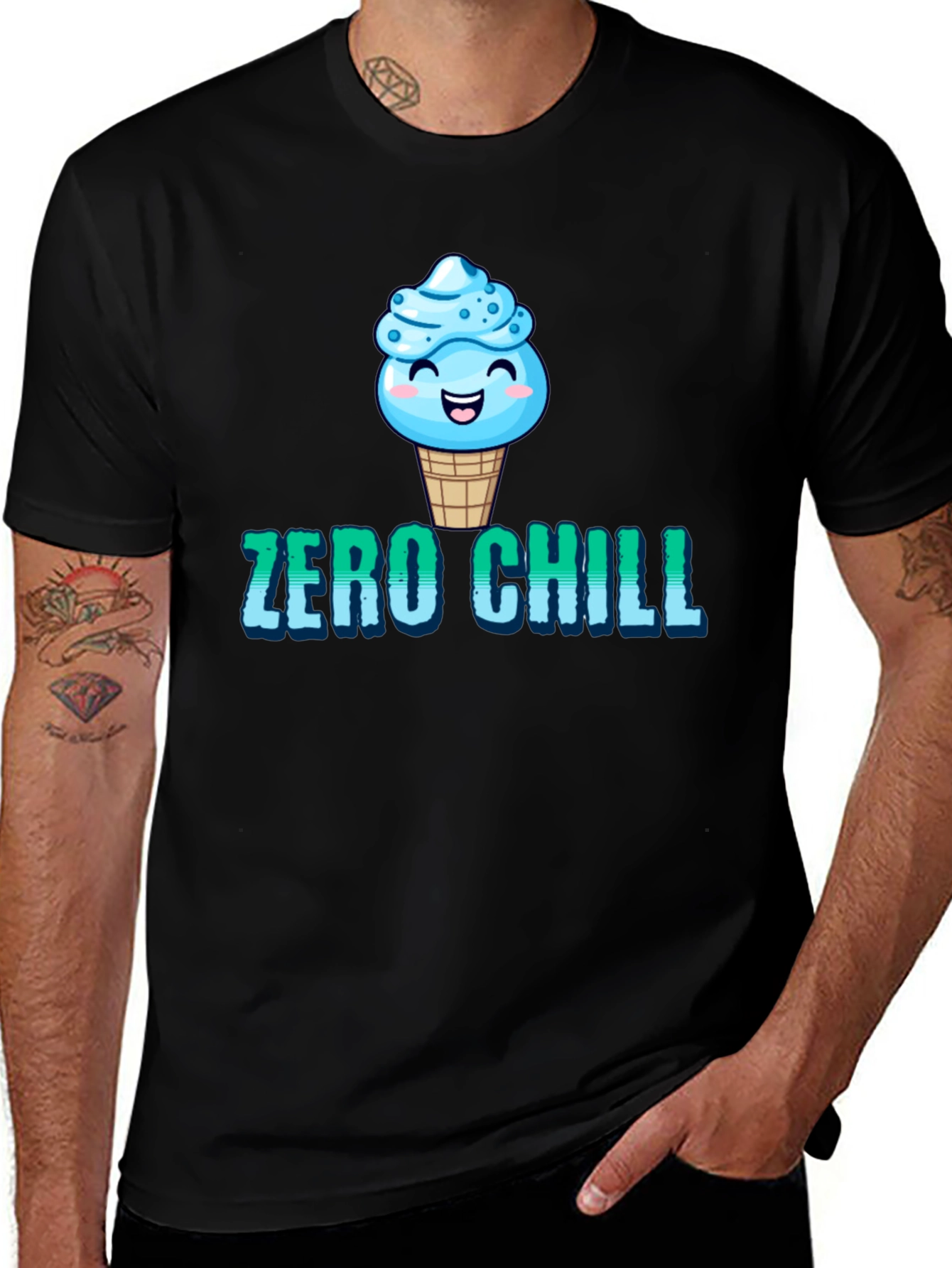 Variant 23 of Zero Chill Ice Cream Graphic Tee