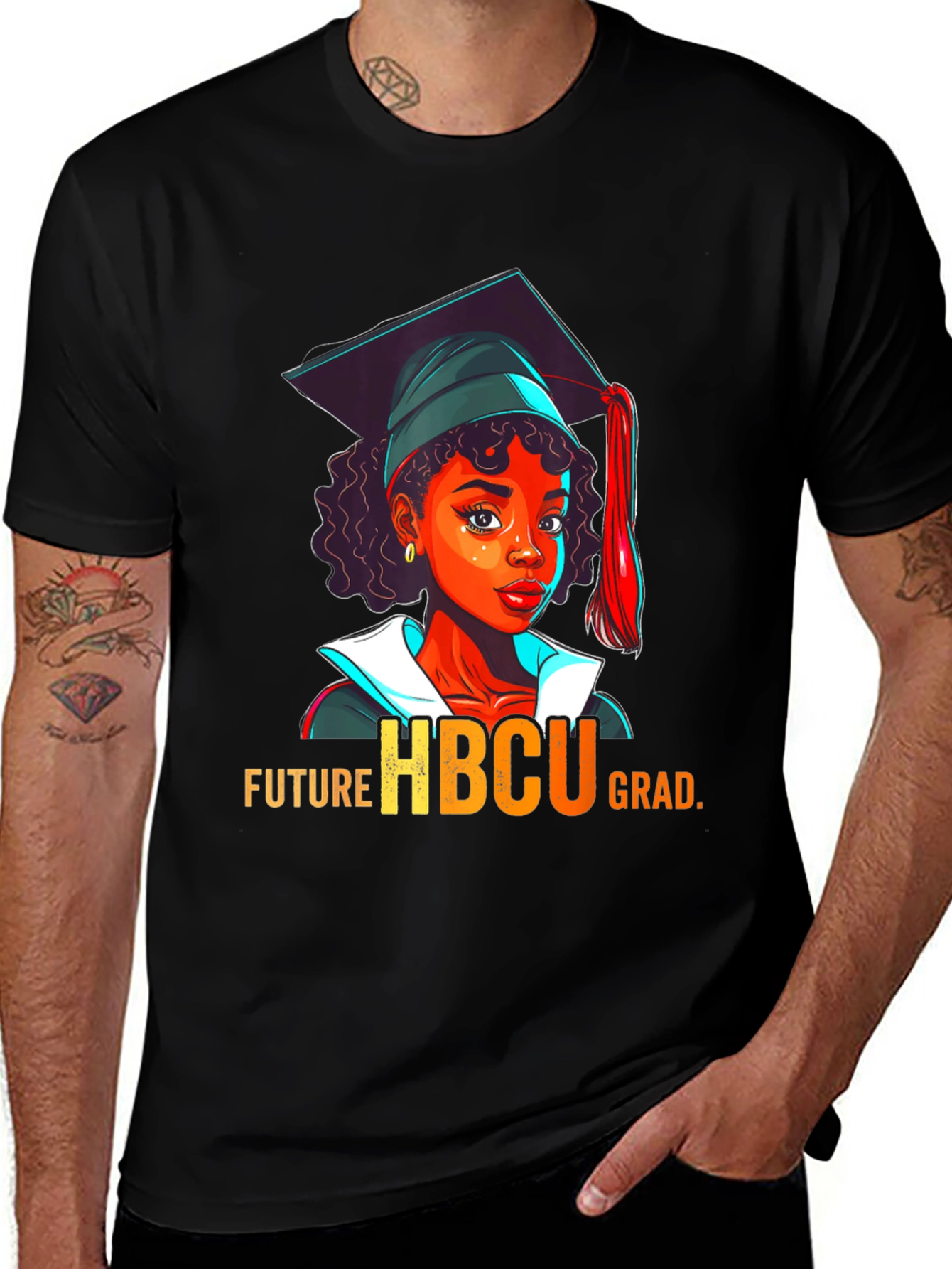 Variant 26 of Future HBCU Grad T-Shirt Black