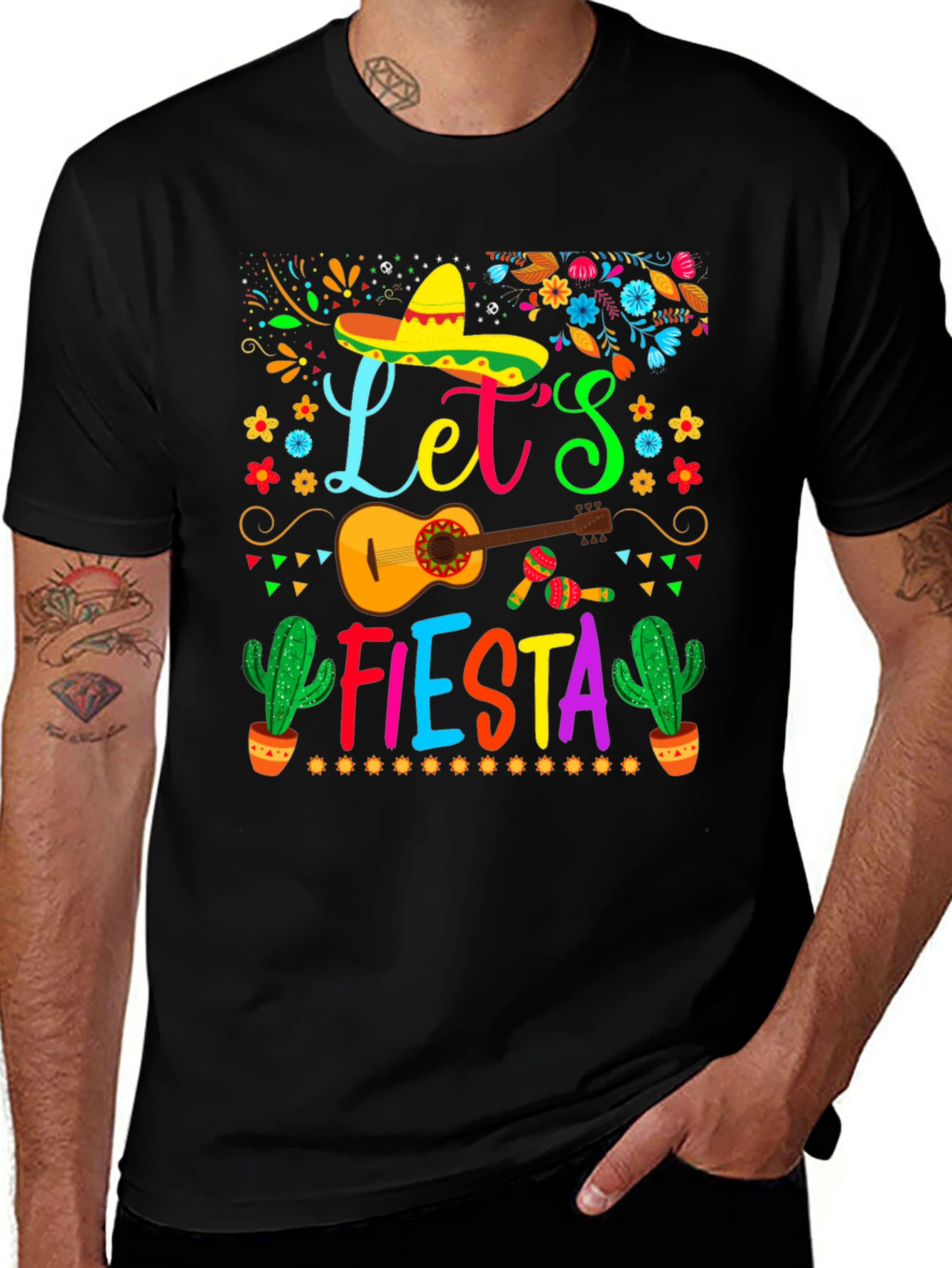 Let's Fiesta Graphic Tee - Cinco de Mayo Ready!