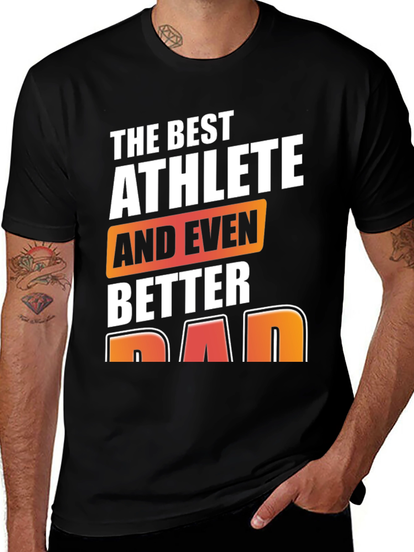 Variant 22 of Best Athlete Dad Graphic T-Shirt