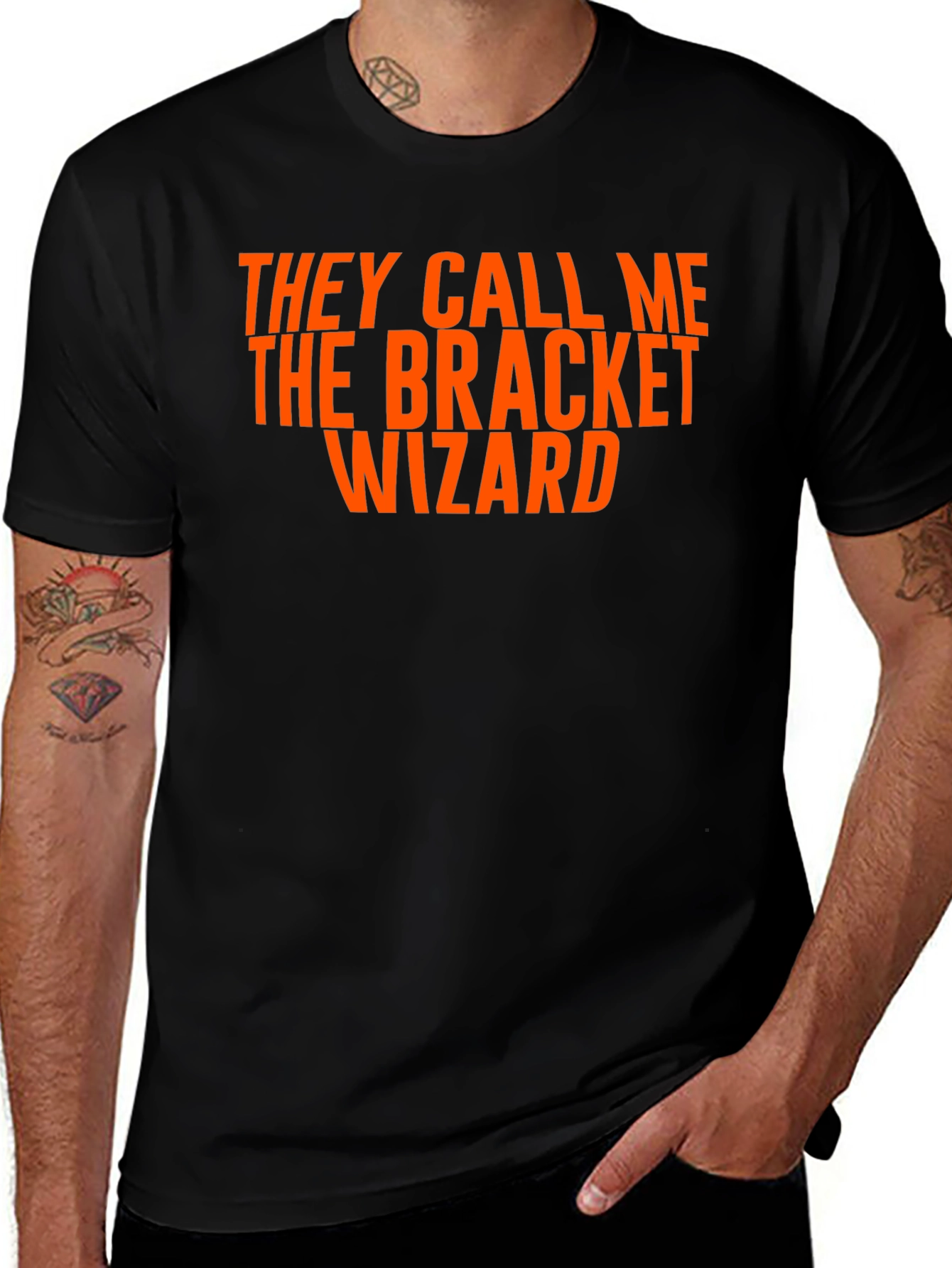 Variant 7 of Bracket Wizard T-Shirt - Novelty Graphic Tee
