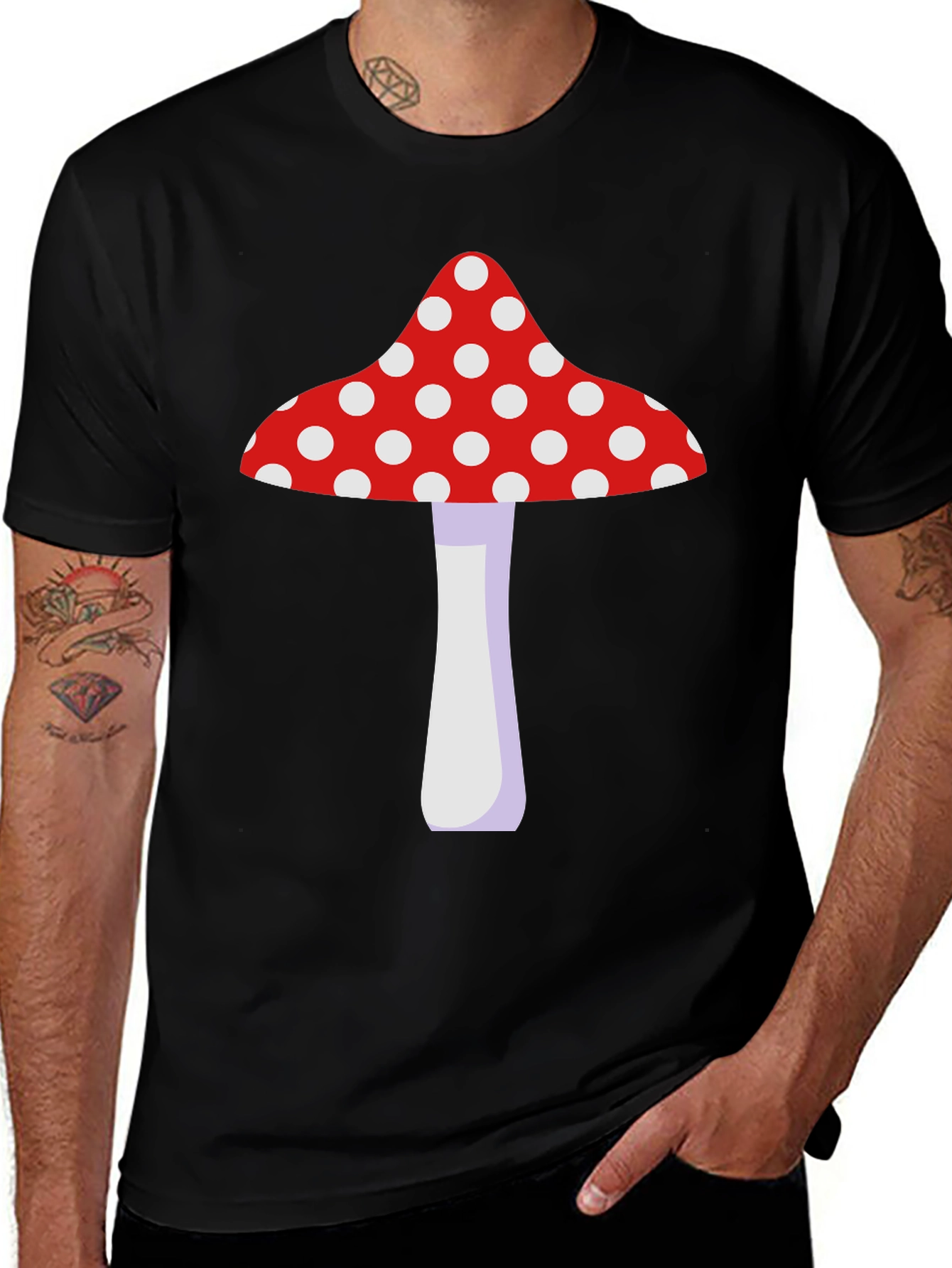 Variant 29 of Mushroom Graphic Tee - Fun Novelty T-Shirt